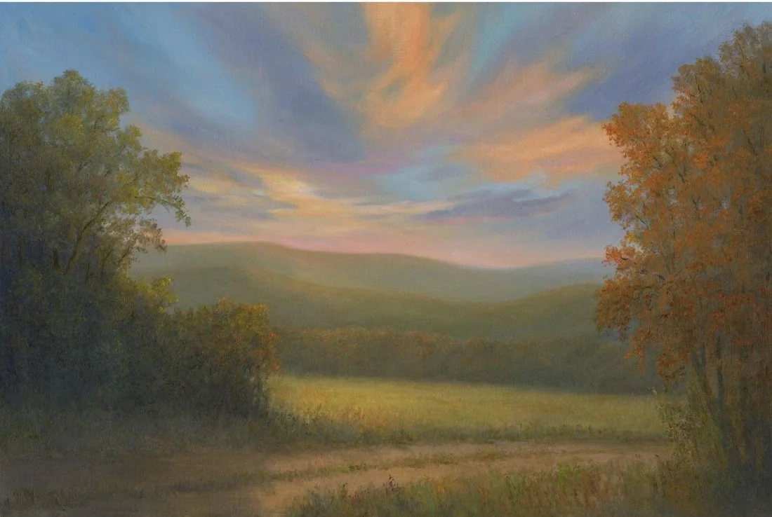 "Peach Hill Autumn Sunset" by Tarryl Gabel