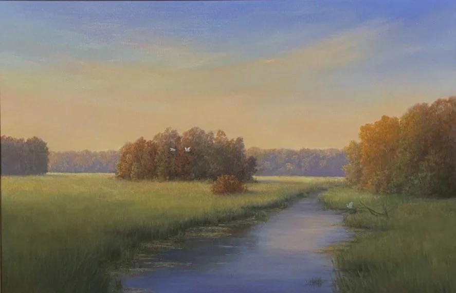 "Morning Company, Marsh with Egrets" by Tarryl Gabel