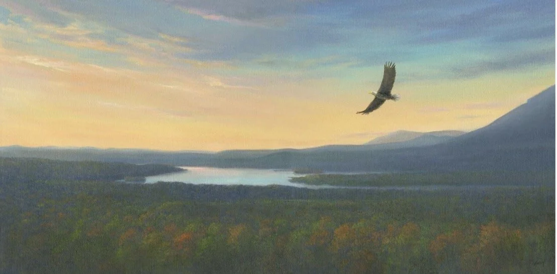 "Bird's Eye View, Olana Sunrise" by Tarryl Gabel