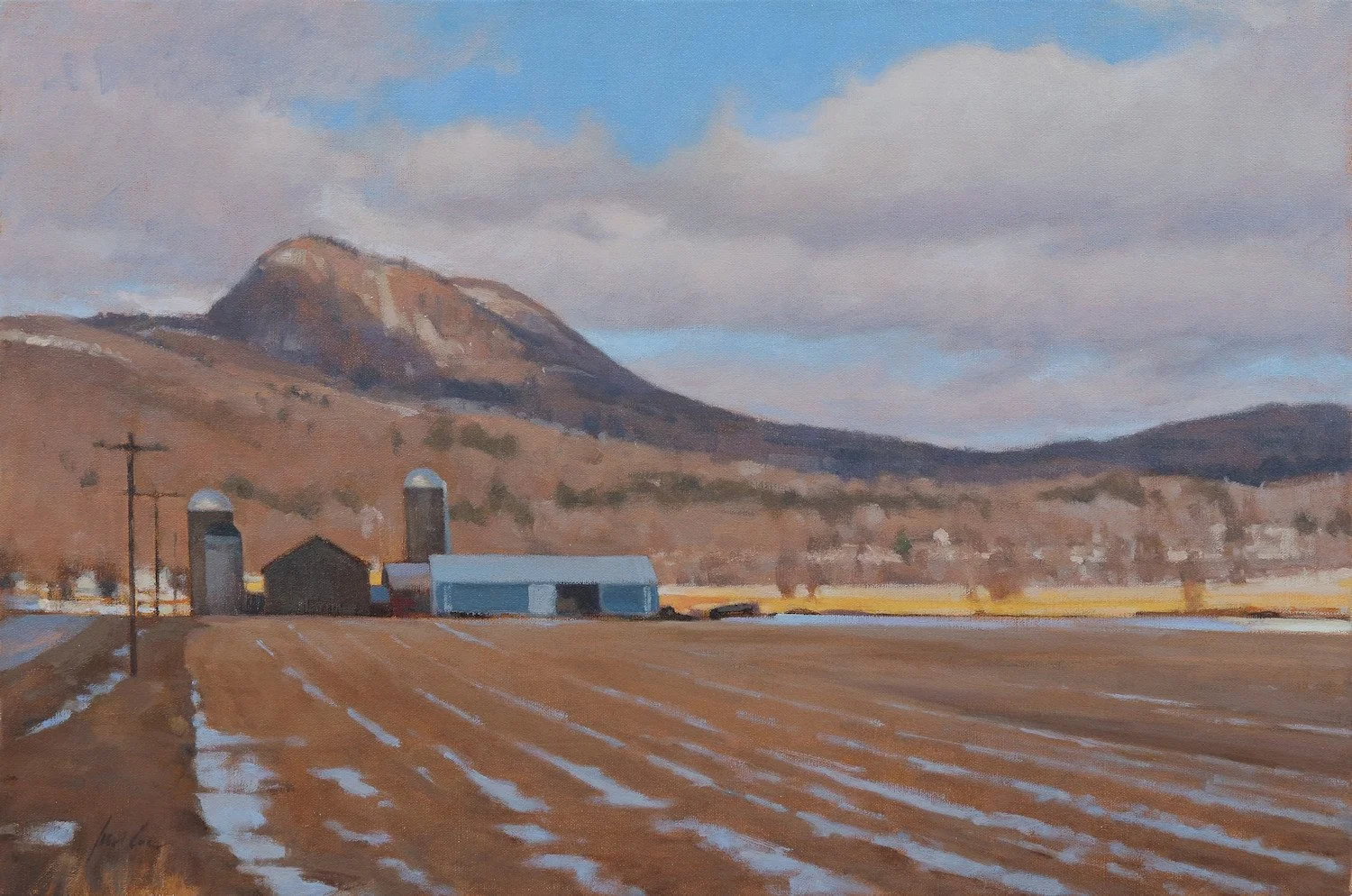 "Cloud Shadows On Haystack" by James Coe