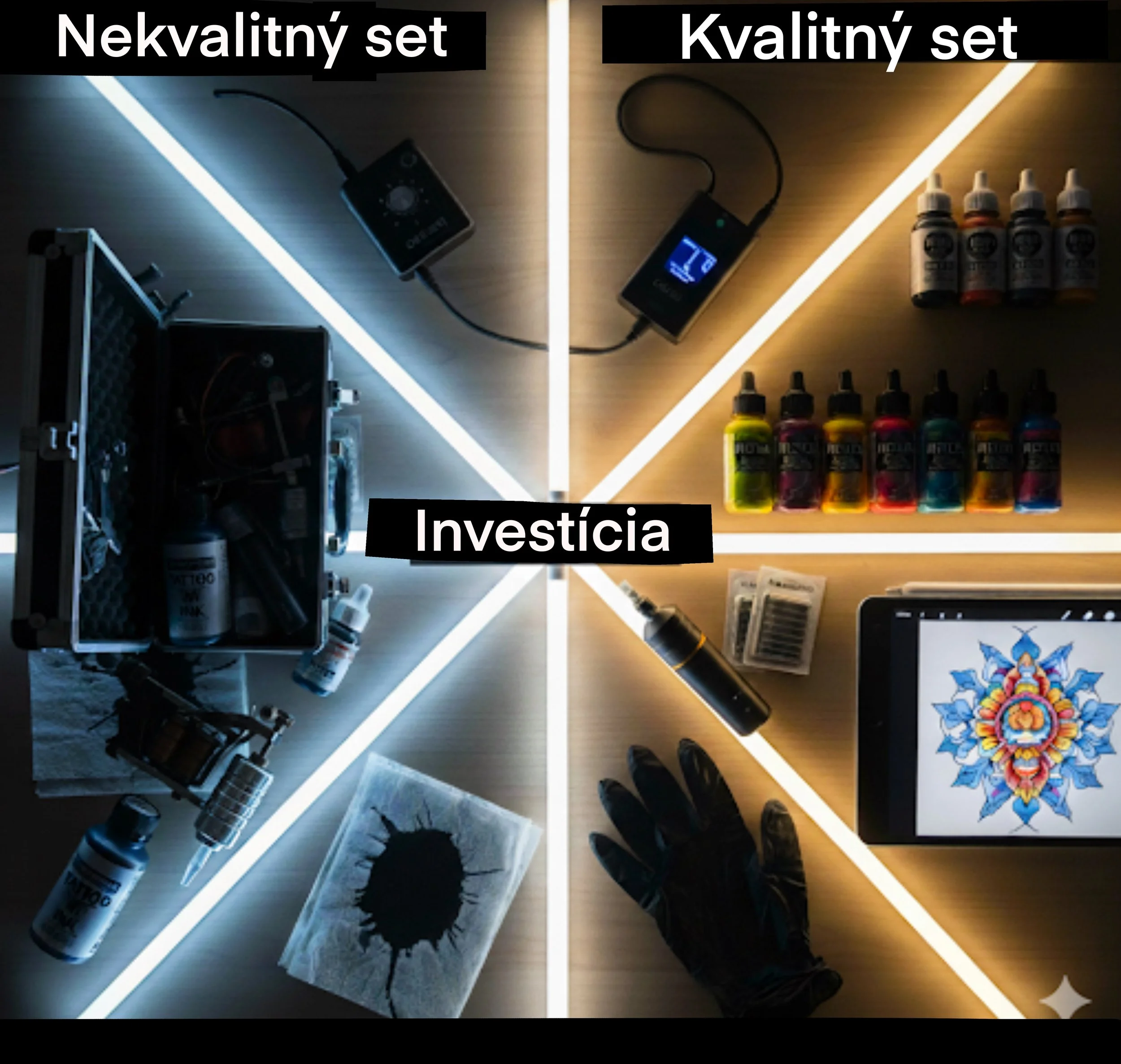 Rozpočet na prvé tetovacie vybavenie .