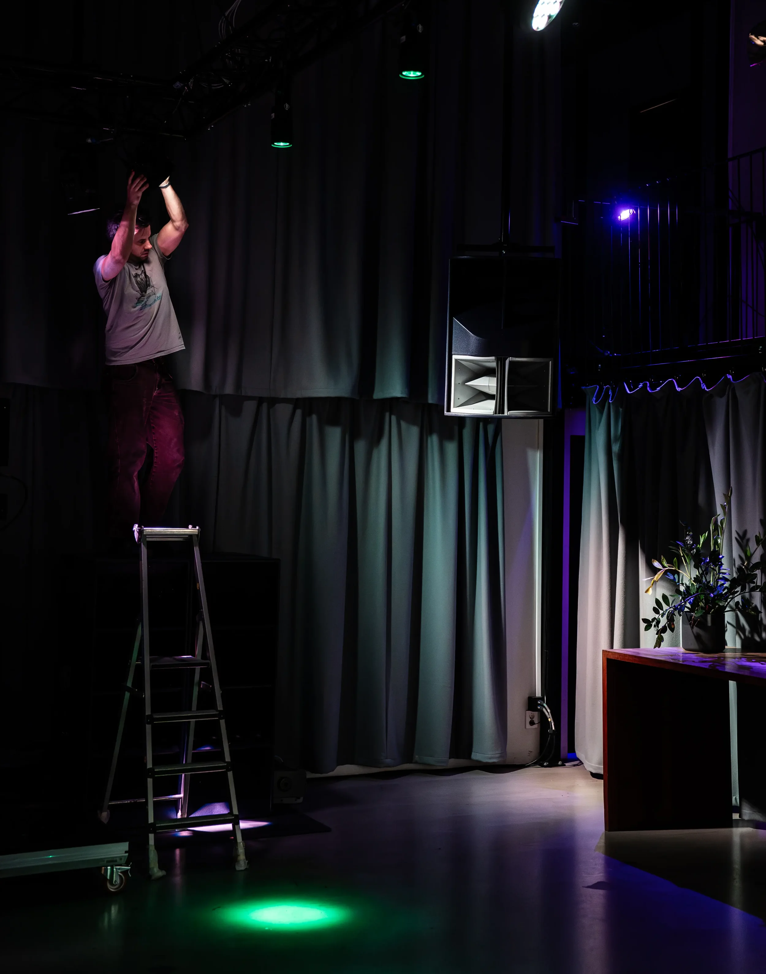 Rigging av profesjonell lysteknikk