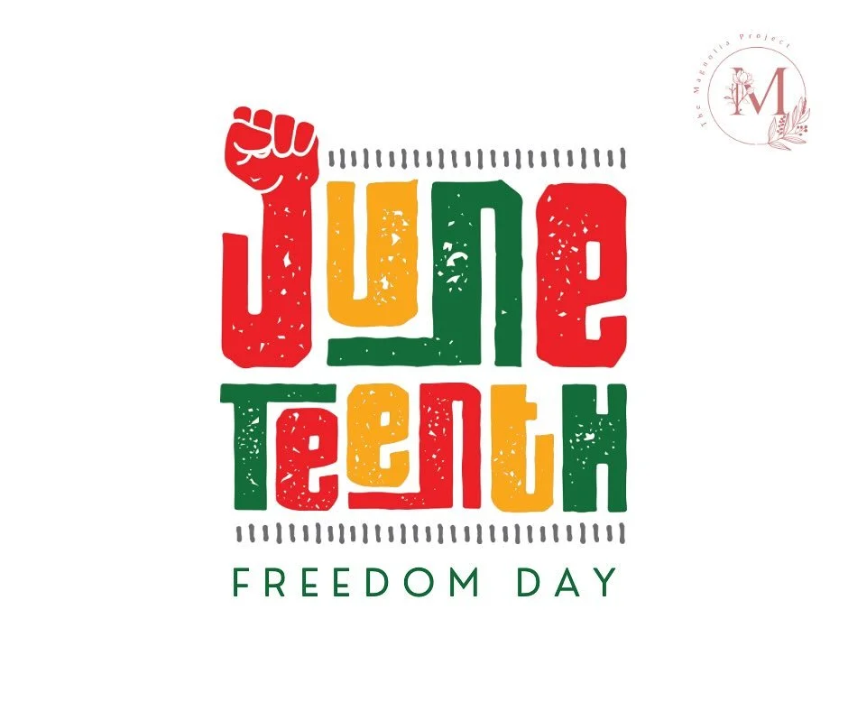 Honoring the ancestors and celebrating our freedom! Happy Juneteenth from The Magnolia Project. 

#FreedomDay #Resistance #blacklivesmatter #BlackGirlMagic #MentorshipMatters #Empowerment #SelfGrowth #CommunityLove #ApplyToday #themagnoliaprojectms #