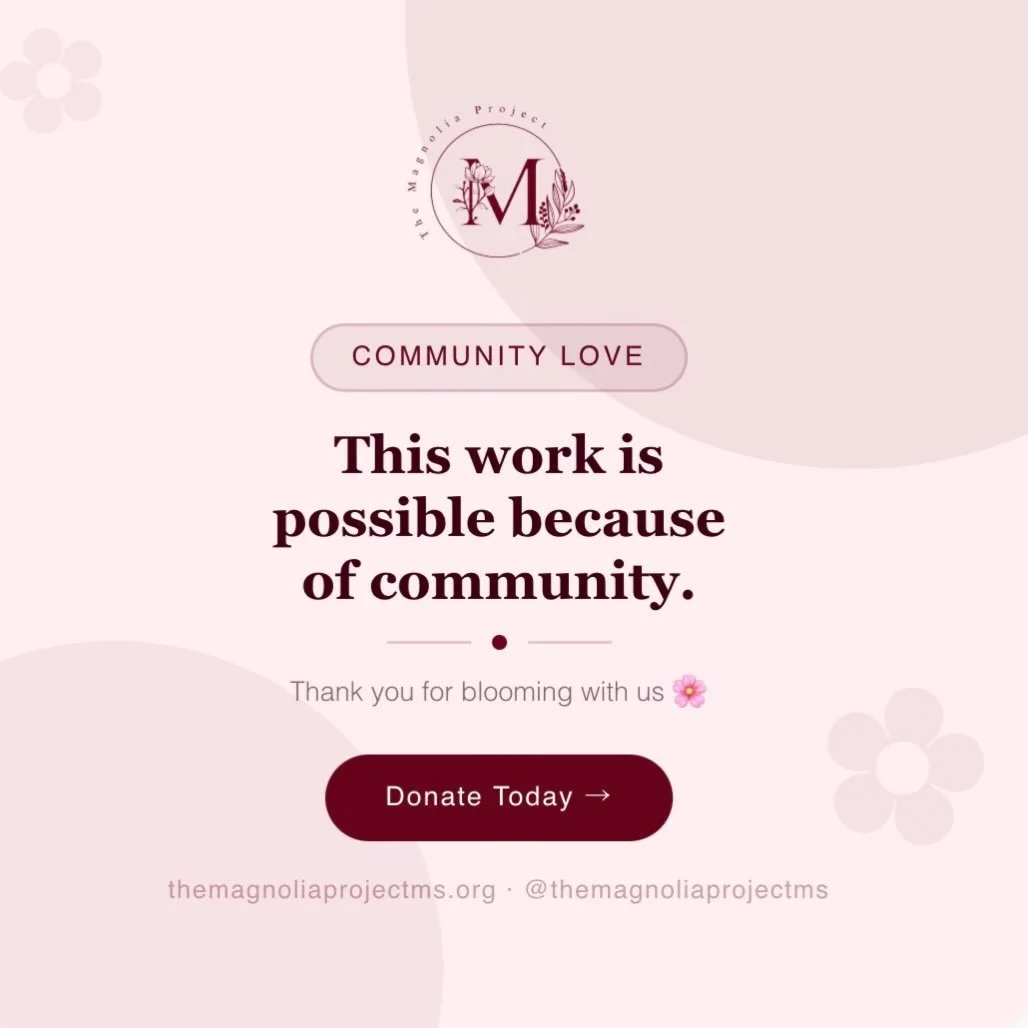 This work is only possible because of community. 🤍

To everyone who has already donated, shared our campaign, or sent us a word of encouragement &mdash; THANK YOU. You are proof that Southeast Mississippi shows up for its own.

Have not joined us ye