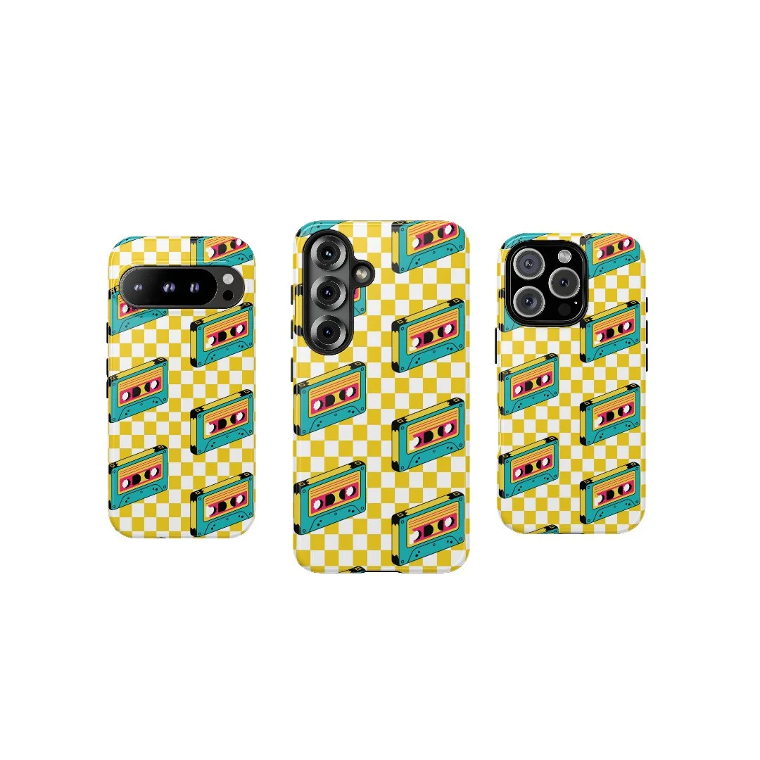 Retro Cassette Tape Phone Case - Tough and Stylish