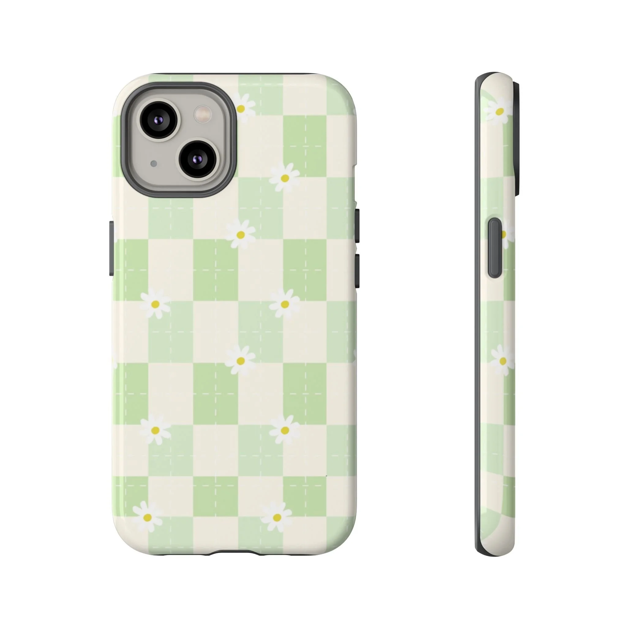 Pastel Daisy Checkered Pattern | Tough Phone Case
