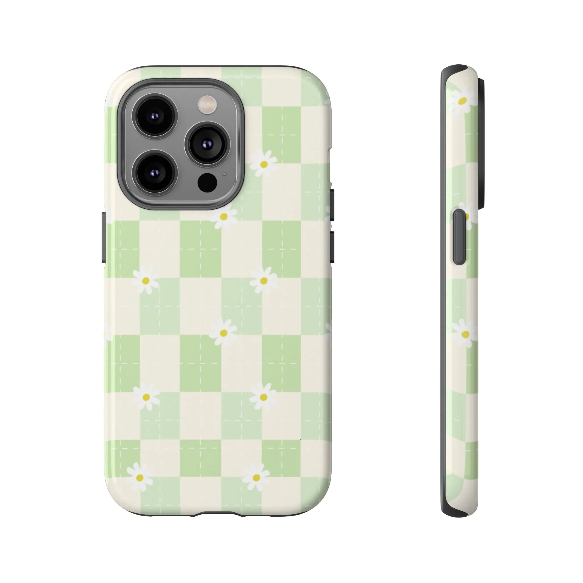 Pastel Daisy Checkered Pattern | Tough Phone Case