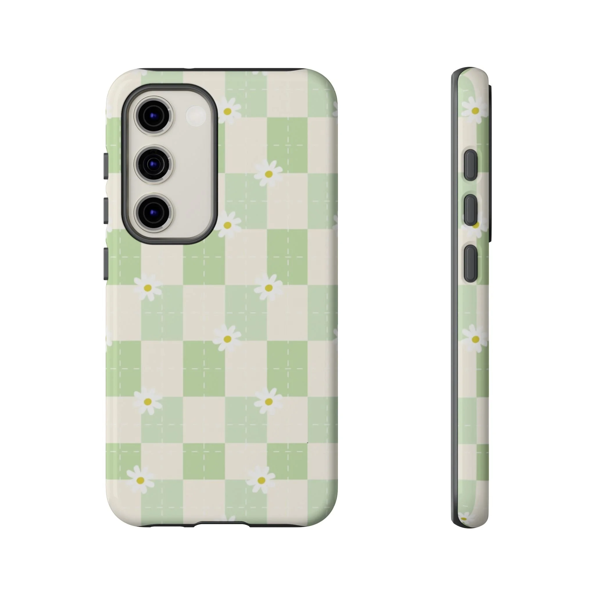 Pastel Daisy Checkered Pattern | Tough Phone Case