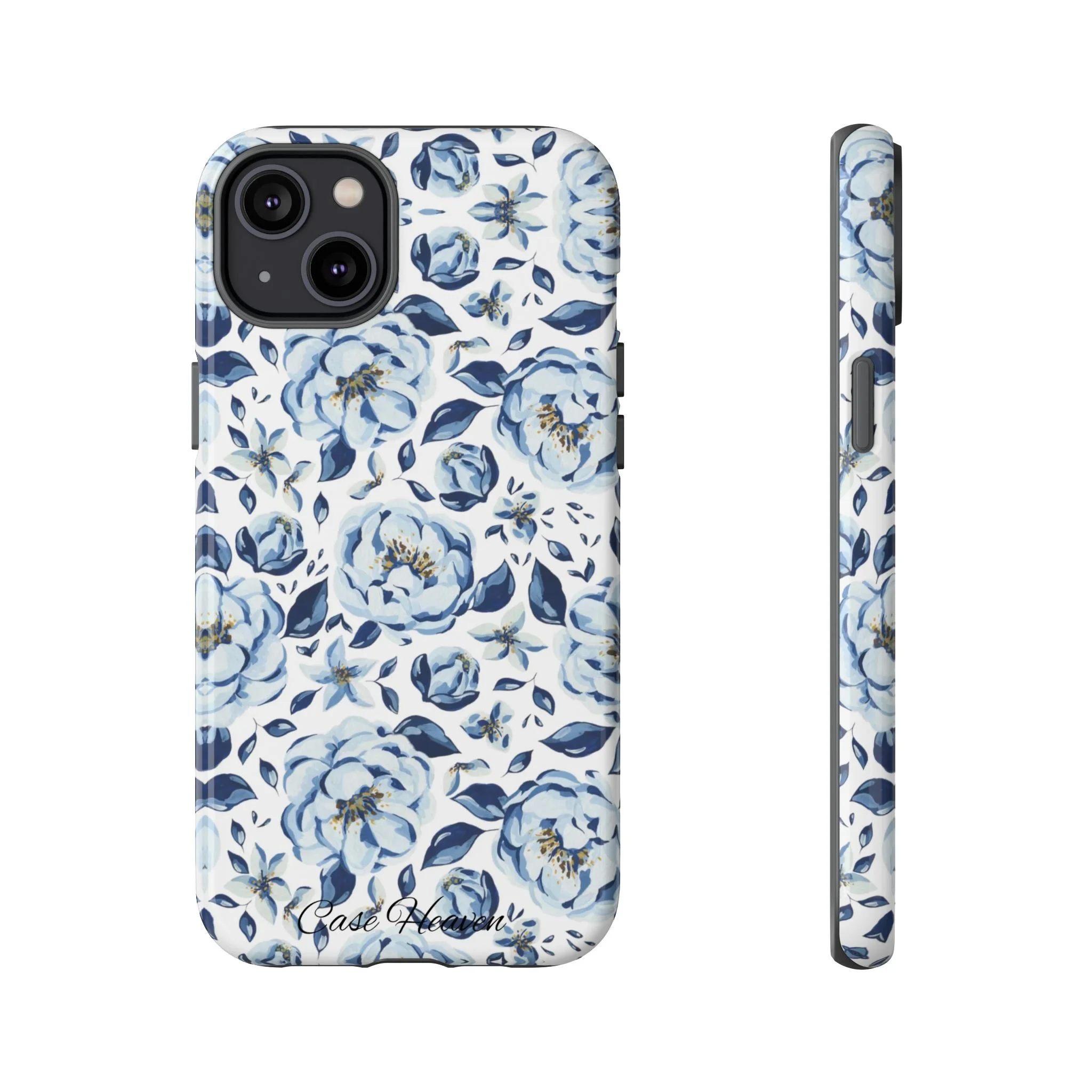 Elegant Blue Peony | Tough Phone Case