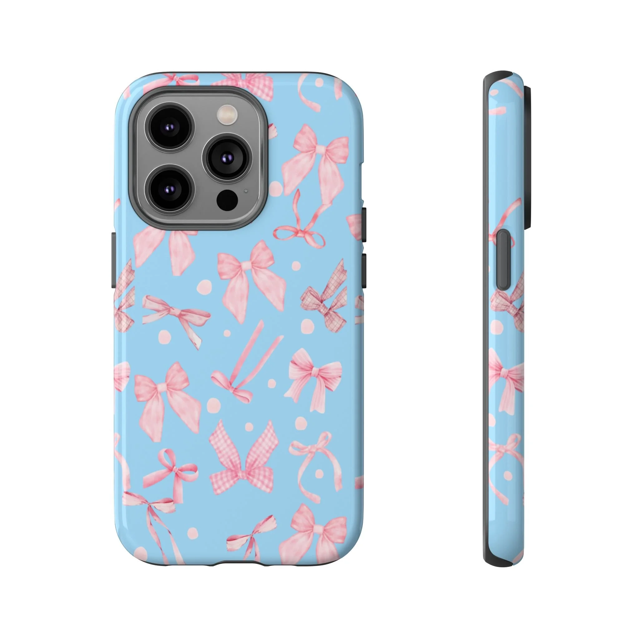 SkyBlue Bows | Tough Phone Case