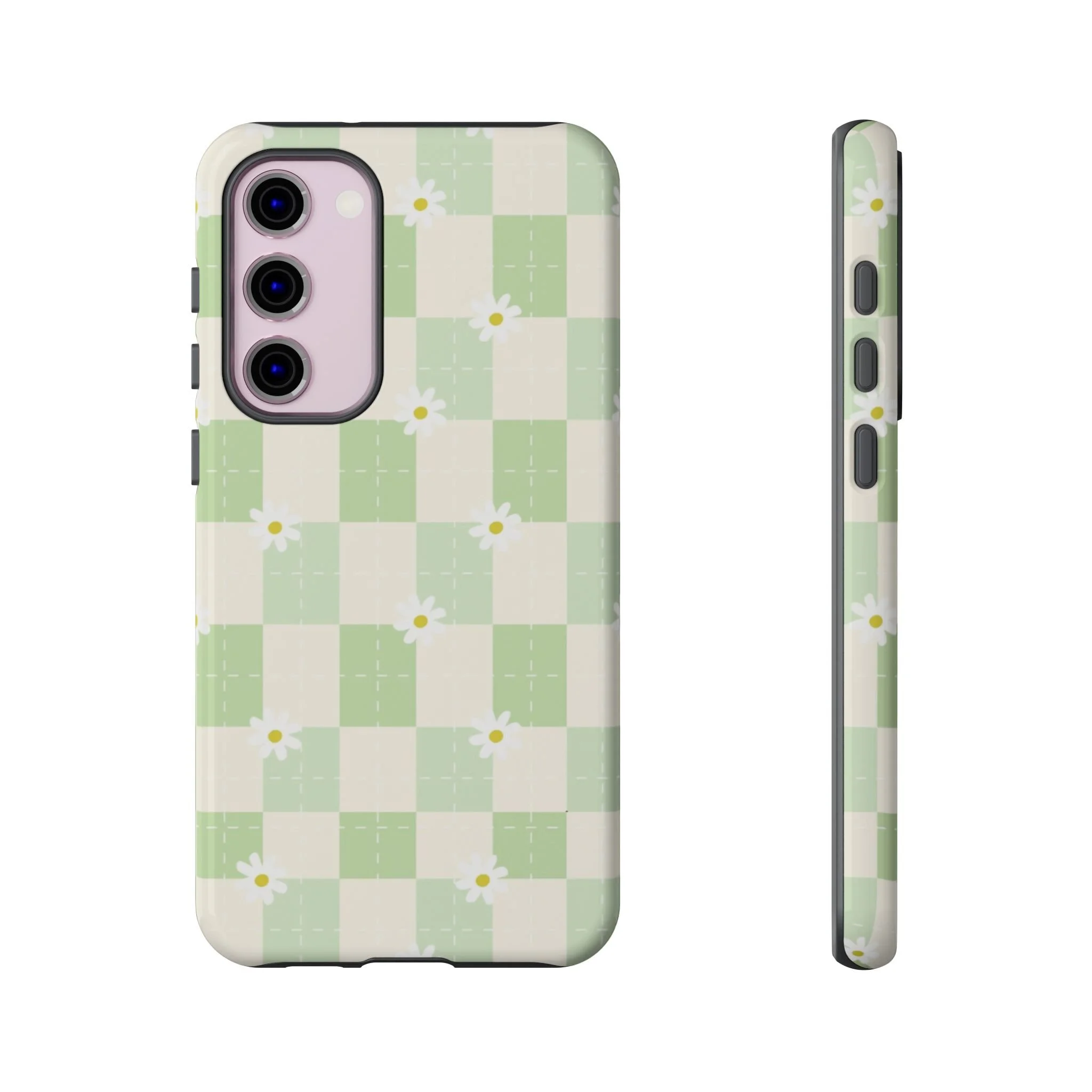 Pastel Daisy Checkered Pattern | Tough Phone Case