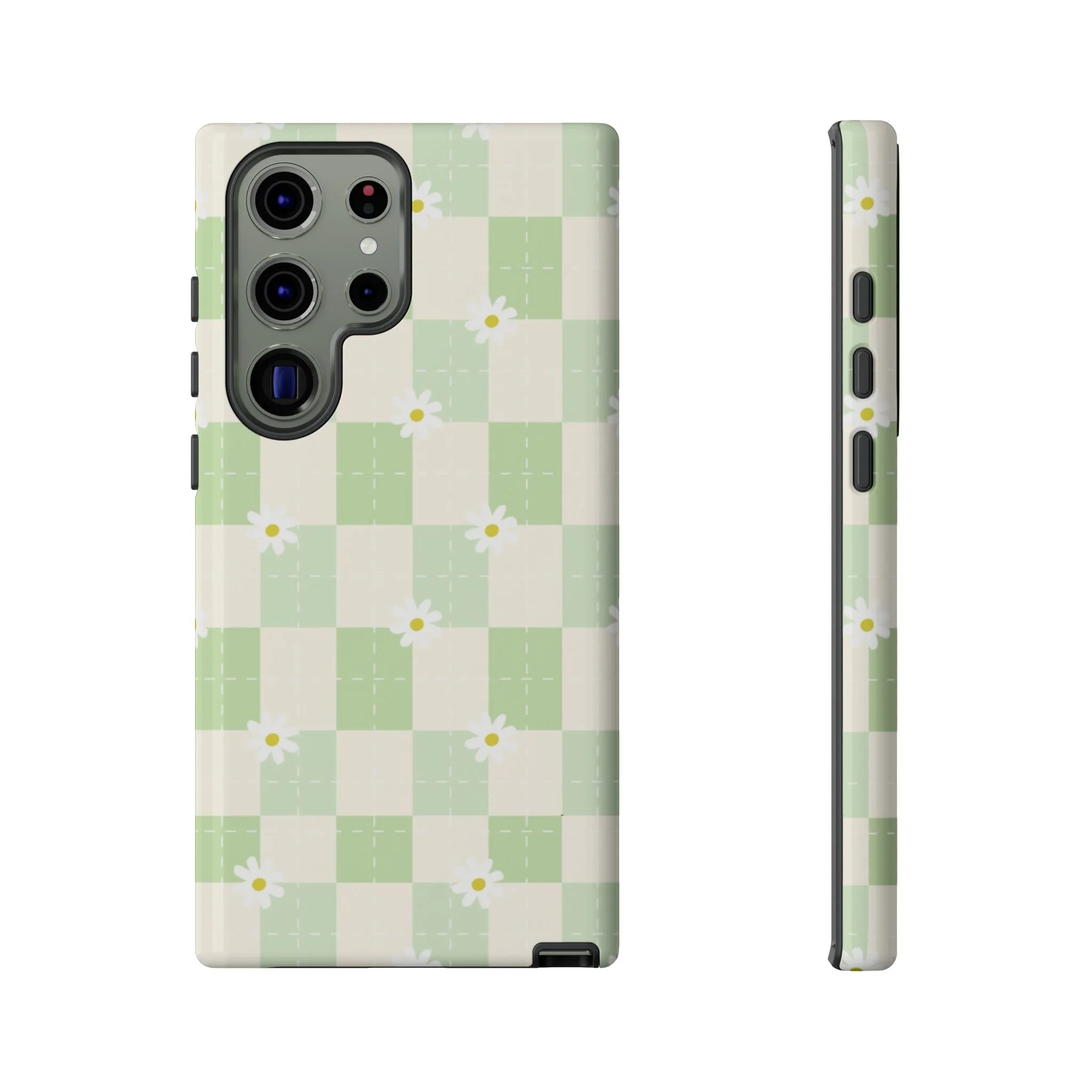 Pastel Daisy Checkered Pattern | Tough Phone Case