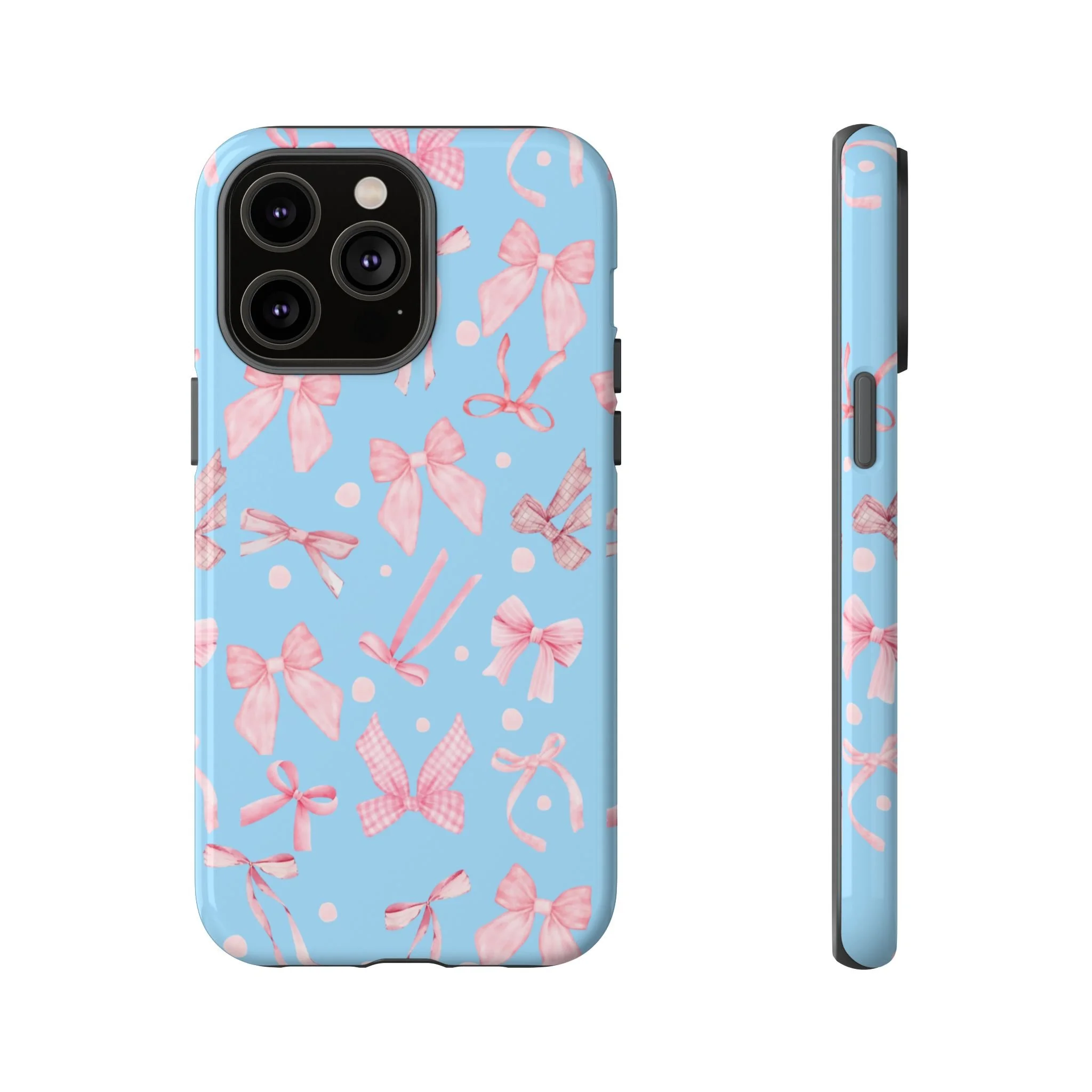 SkyBlue Bows | Tough Phone Case