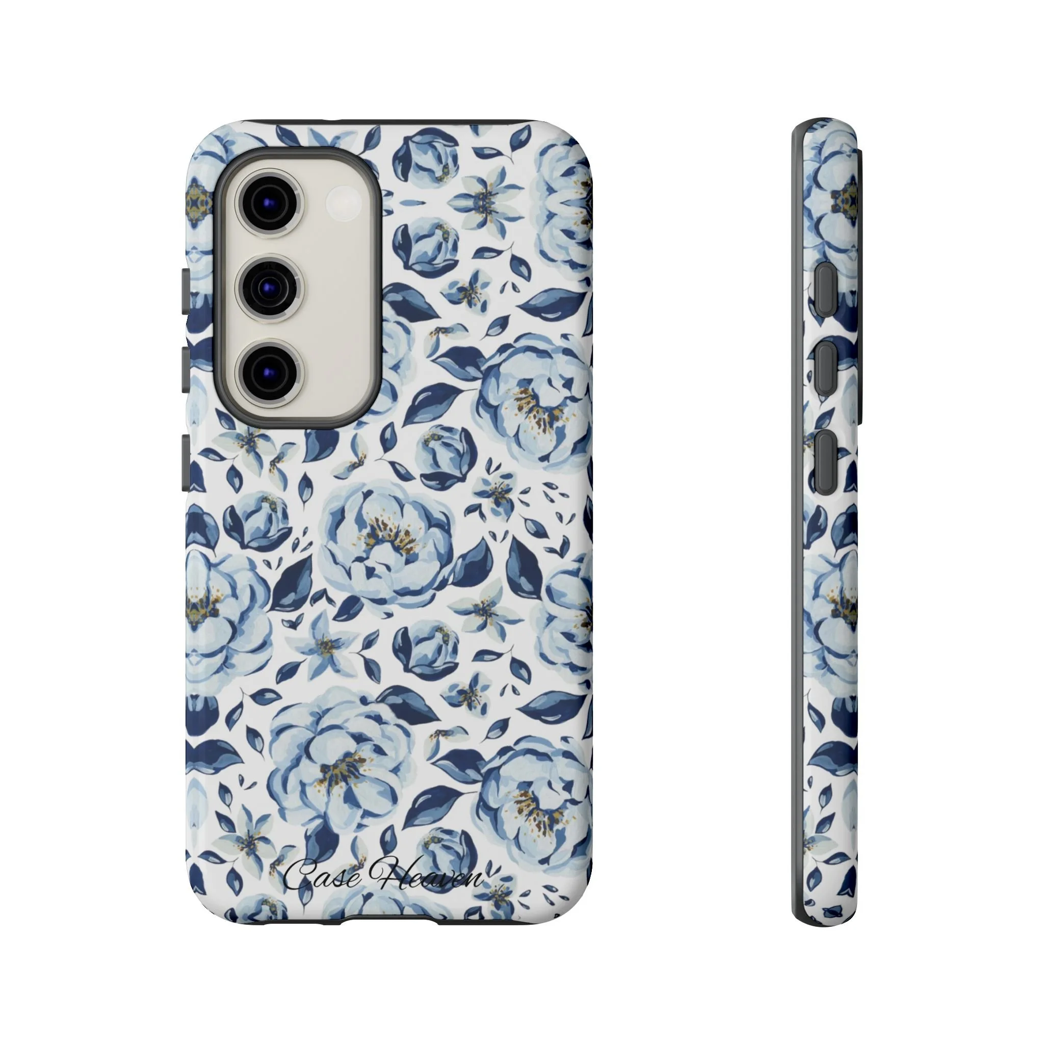 Elegant Blue Peony | Tough Phone Case