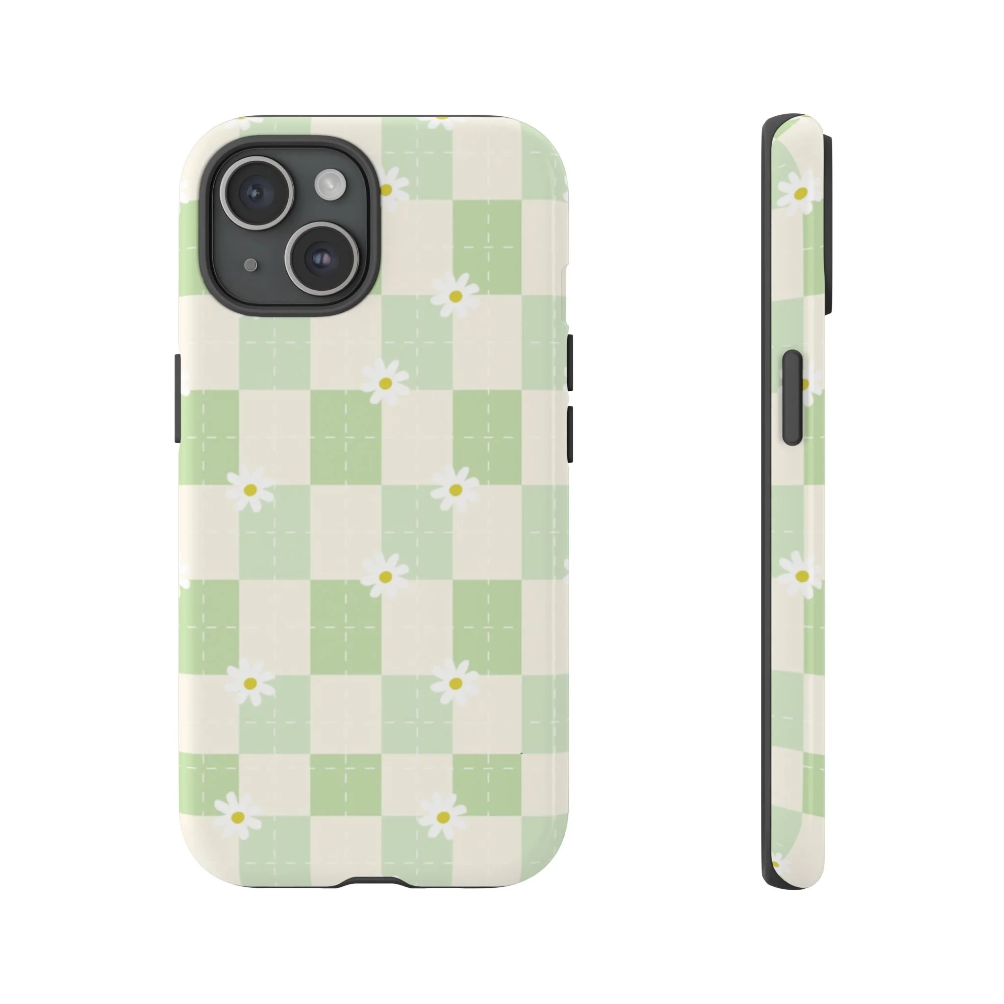Pastel Daisy Checkered Pattern | Tough Phone Case