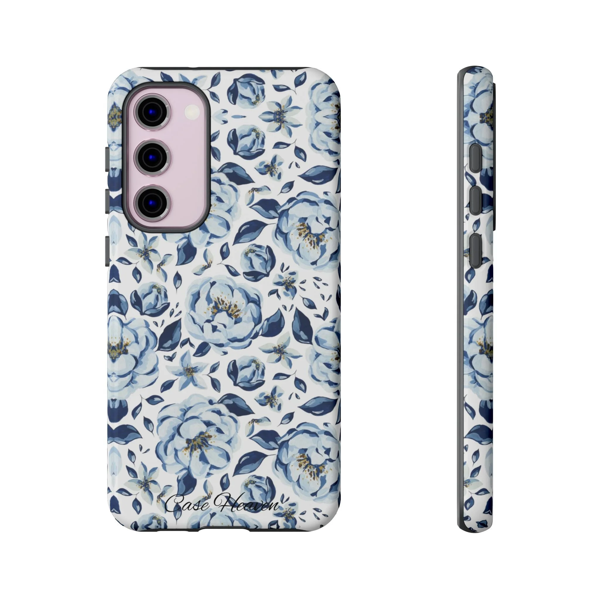 Elegant Blue Peony | Tough Phone Case
