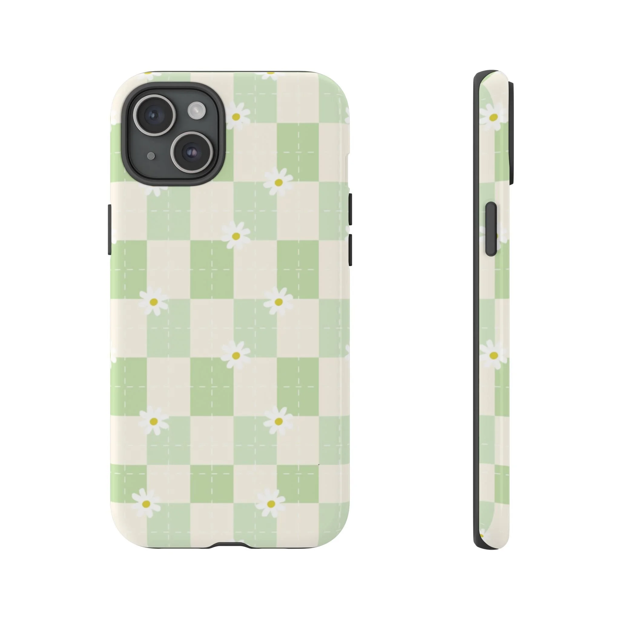 Pastel Daisy Checkered Pattern | Tough Phone Case