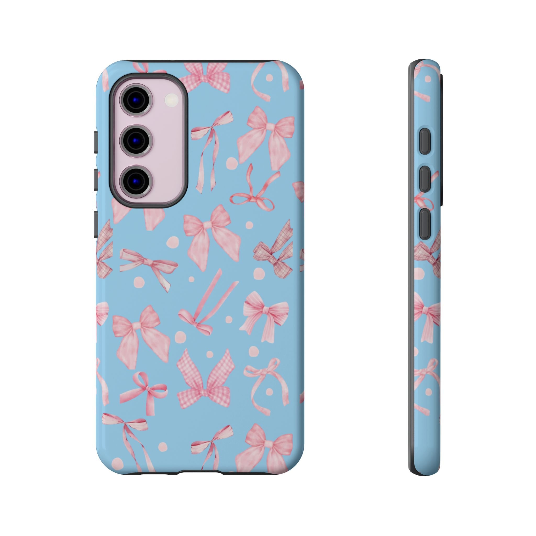 SkyBlue Bows | Tough Phone Case
