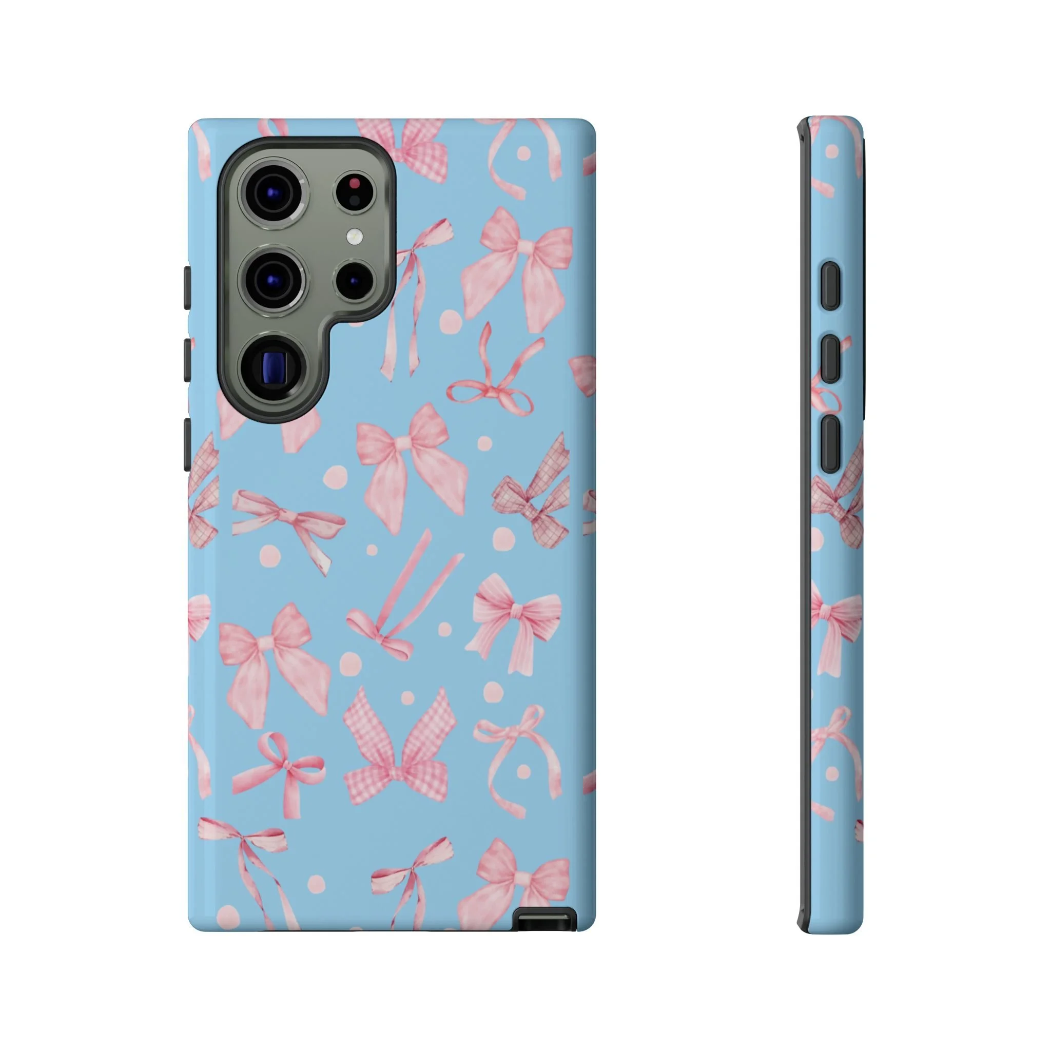 SkyBlue Bows | Tough Phone Case