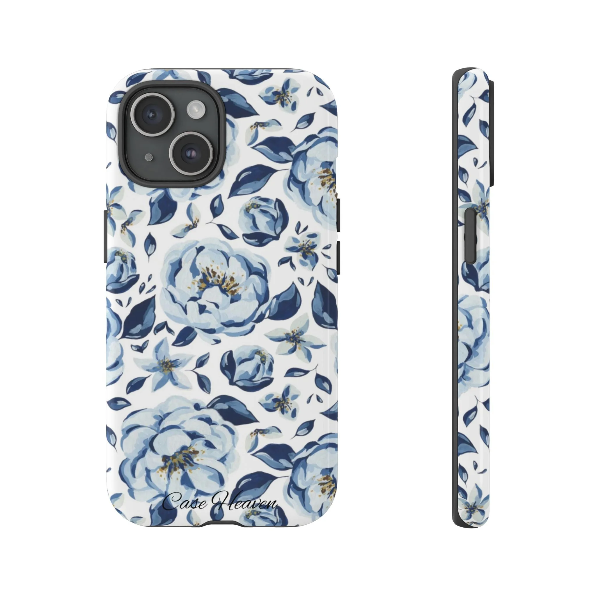 Elegant Blue Peony | Tough Phone Case