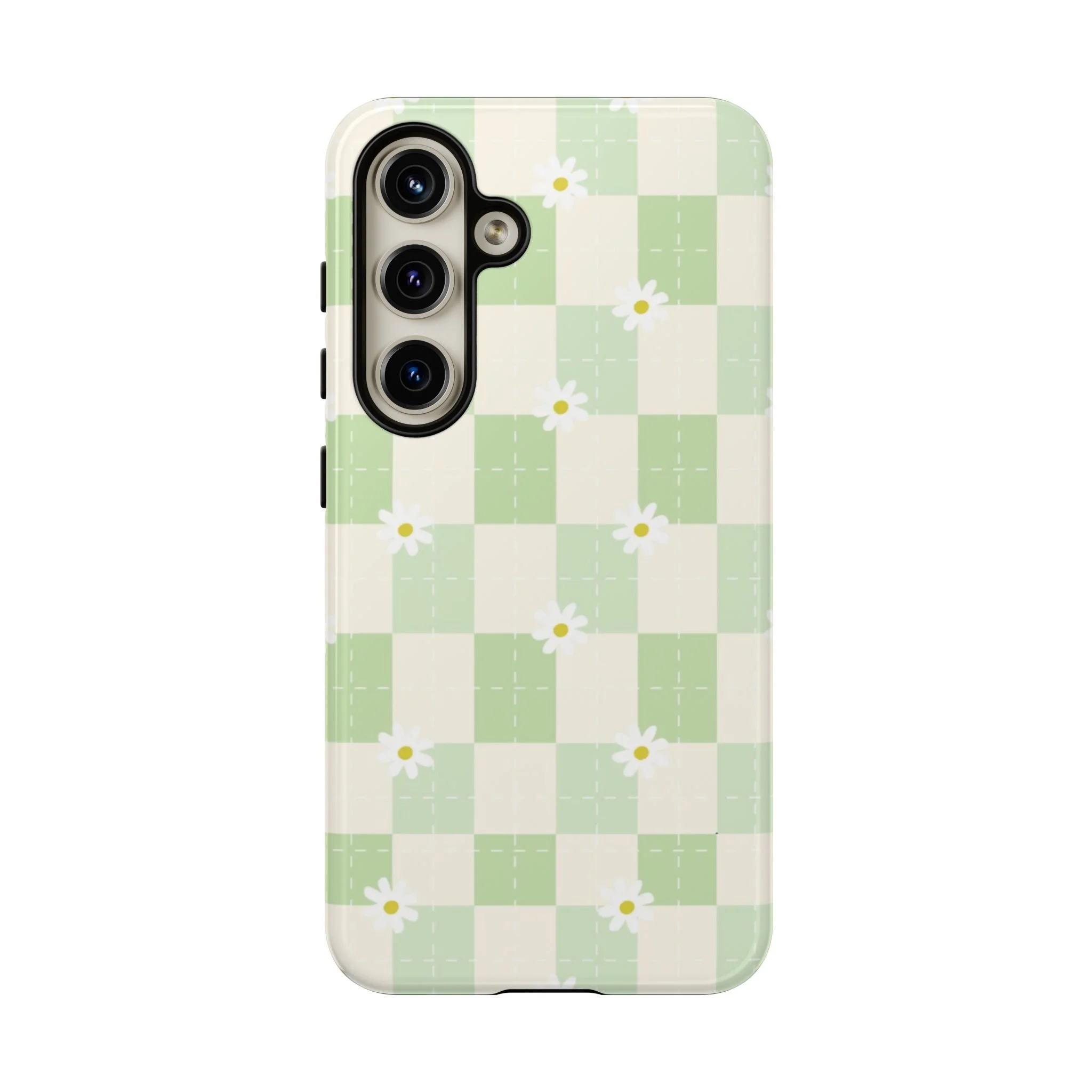 Pastel Daisy Checkered Pattern | Tough Phone Case