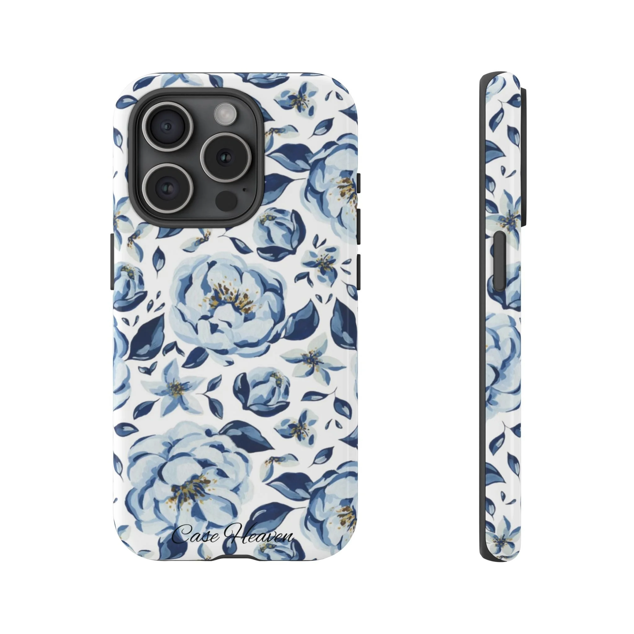 Elegant Blue Peony | Tough Phone Case