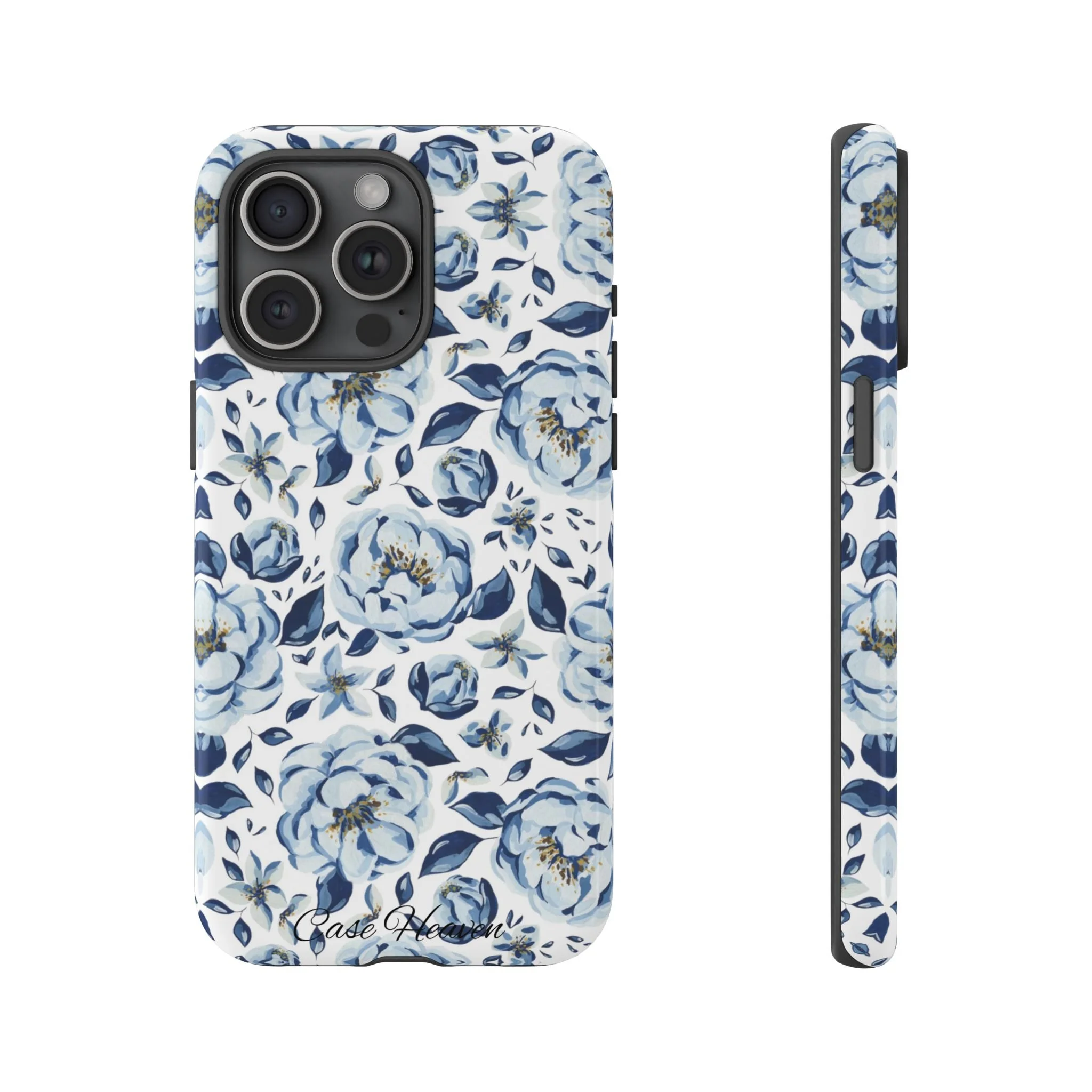 Elegant Blue Peony | Tough Phone Case
