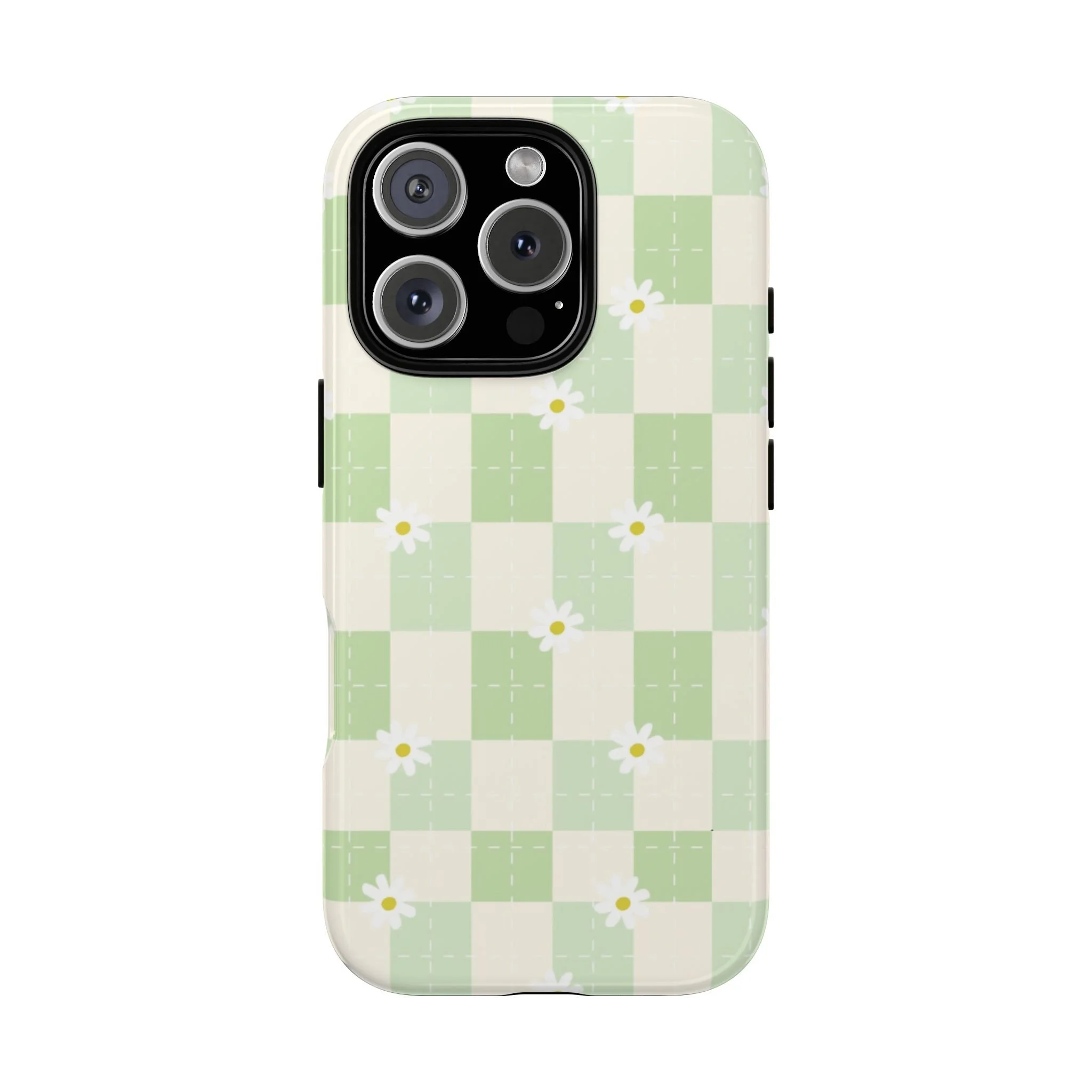 Pastel Daisy Checkered Pattern | Tough Phone Case