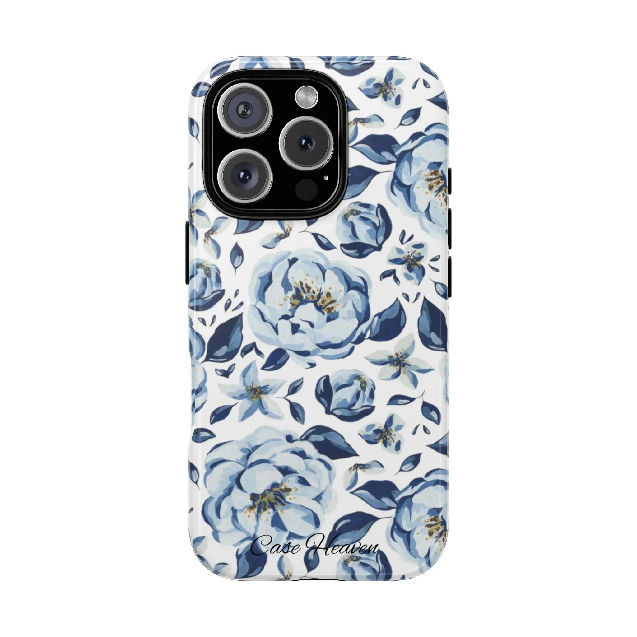 Elegant Blue Peony | Tough Phone Case