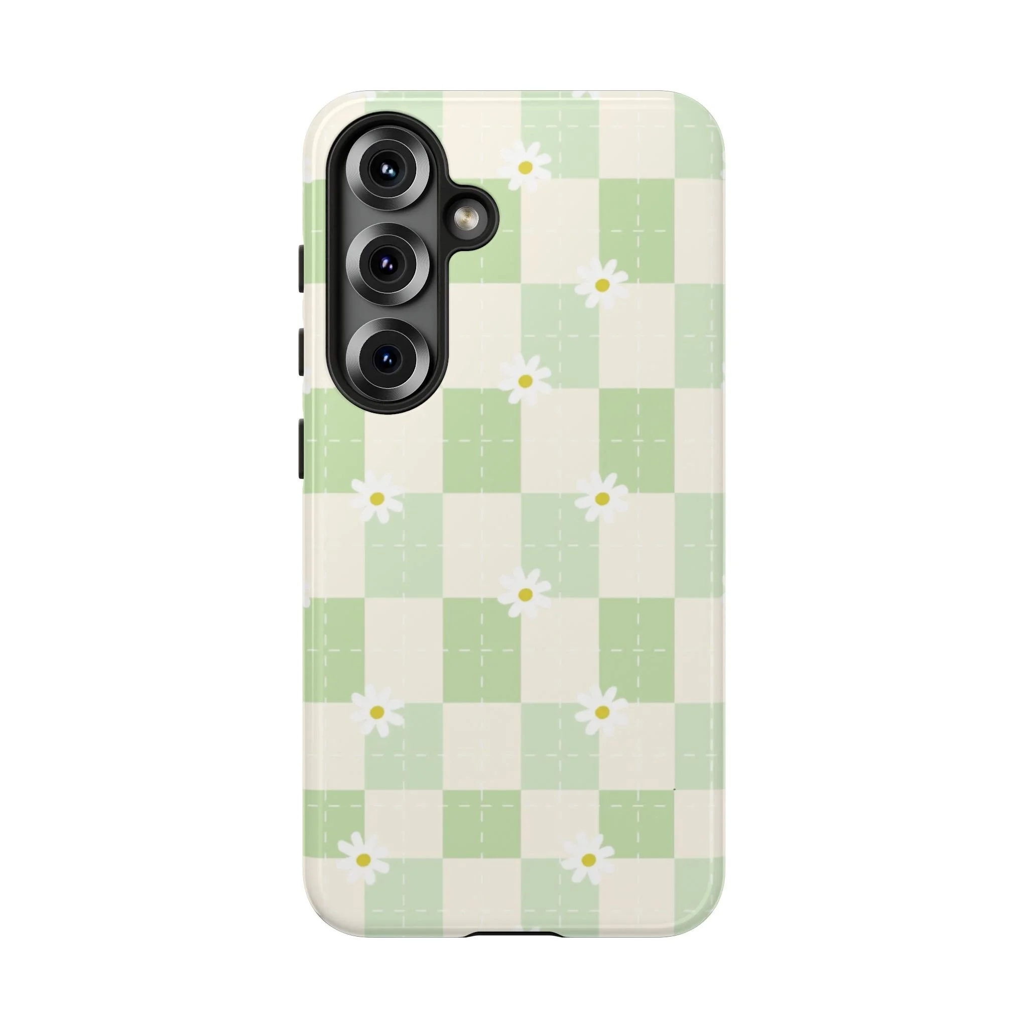Pastel Daisy Checkered Pattern | Tough Phone Case