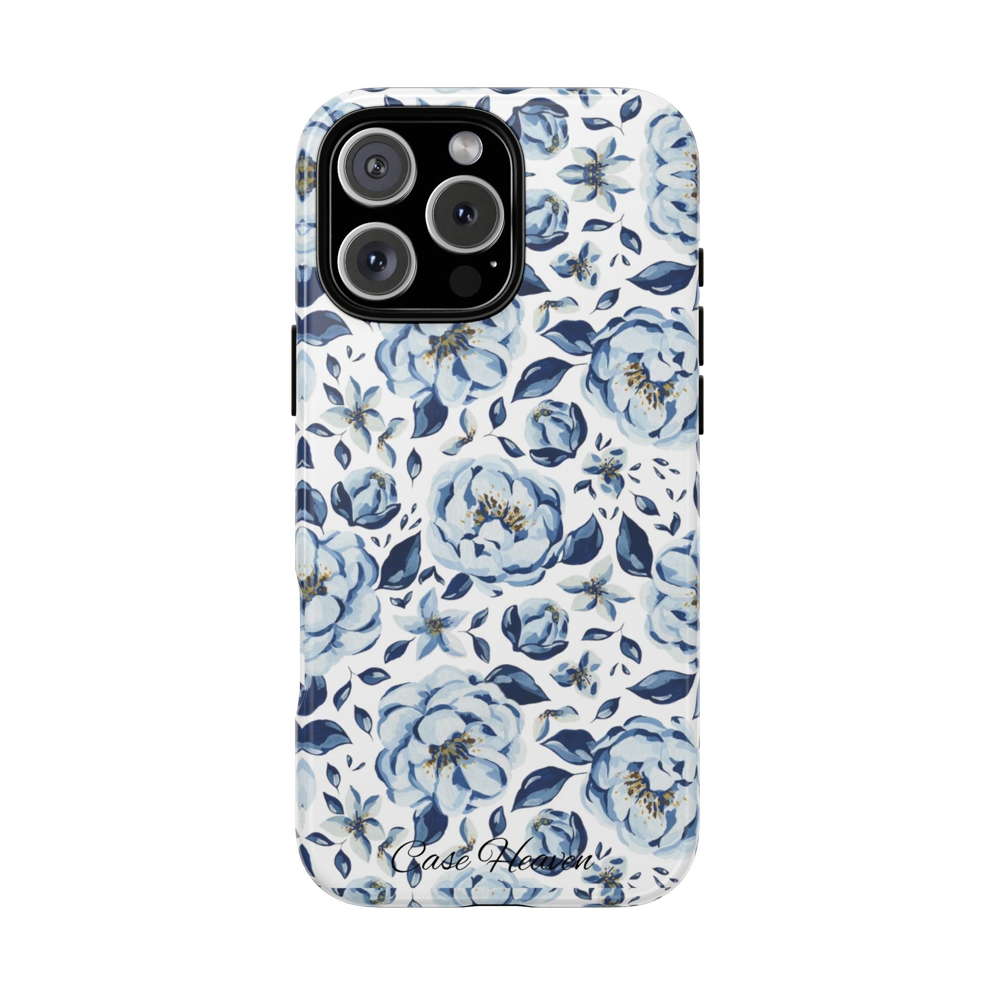 Elegant Blue Peony | Tough Phone Case