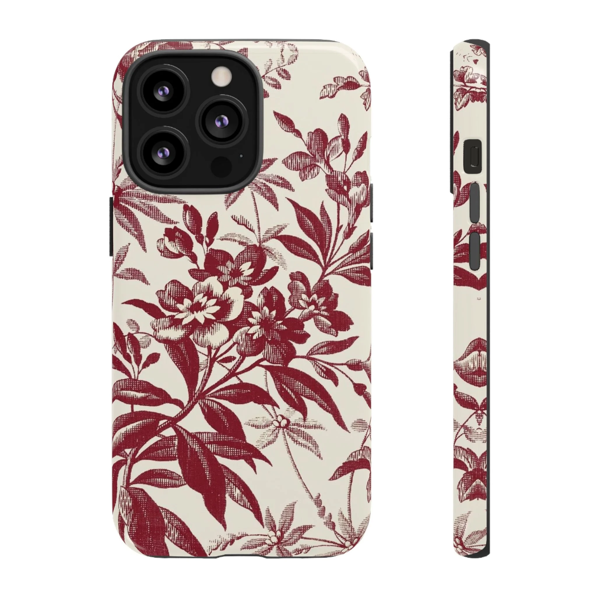 Crimson Bloom Elegance | Tough Phone Case