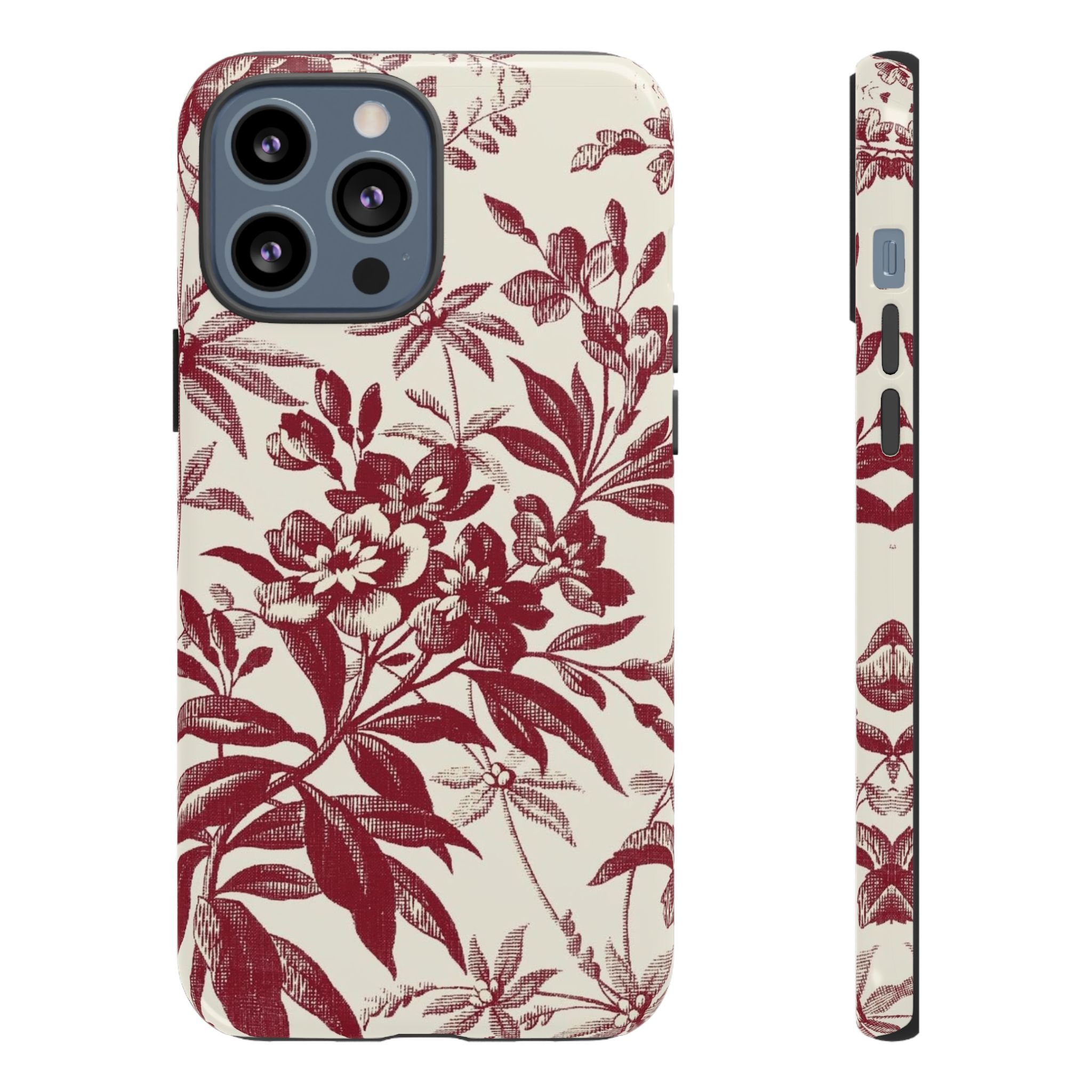 Crimson Bloom Elegance | Tough Phone Case