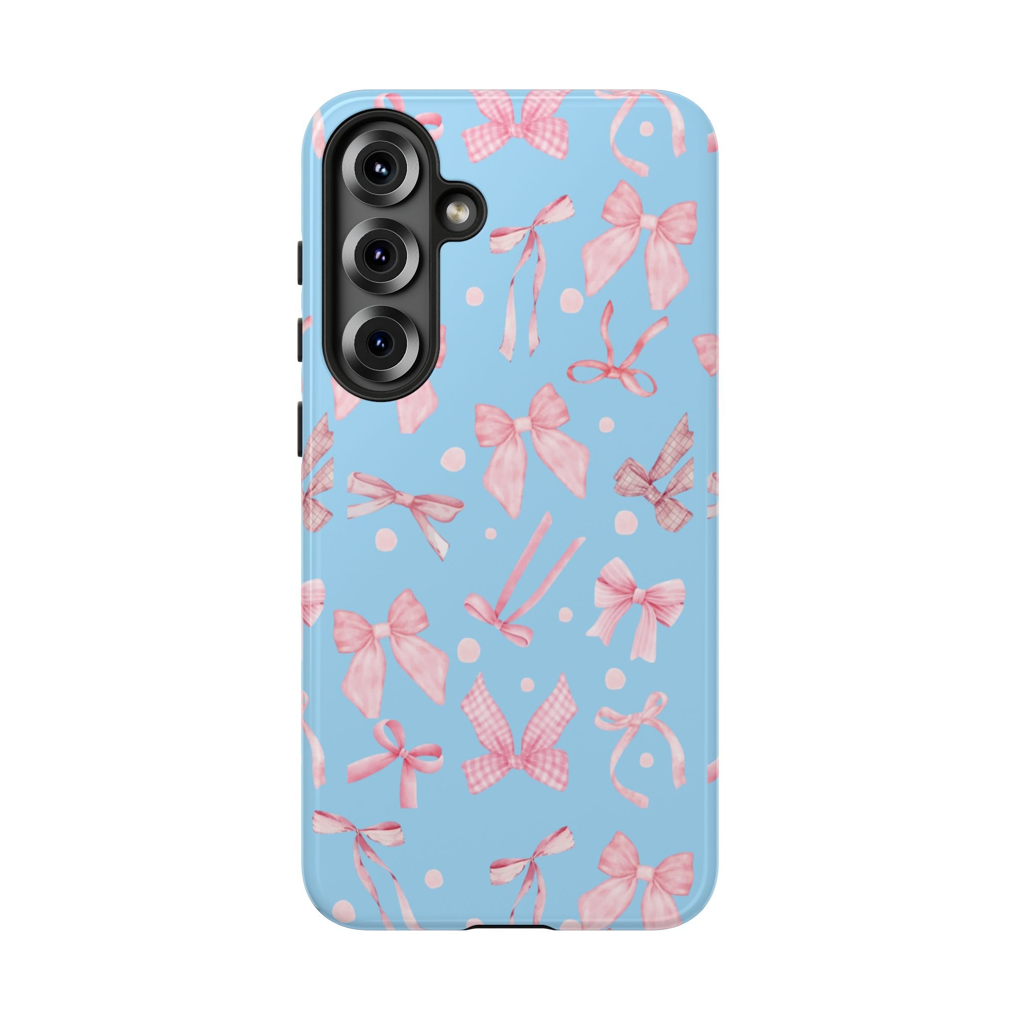 SkyBlue Bows | Tough Phone Case