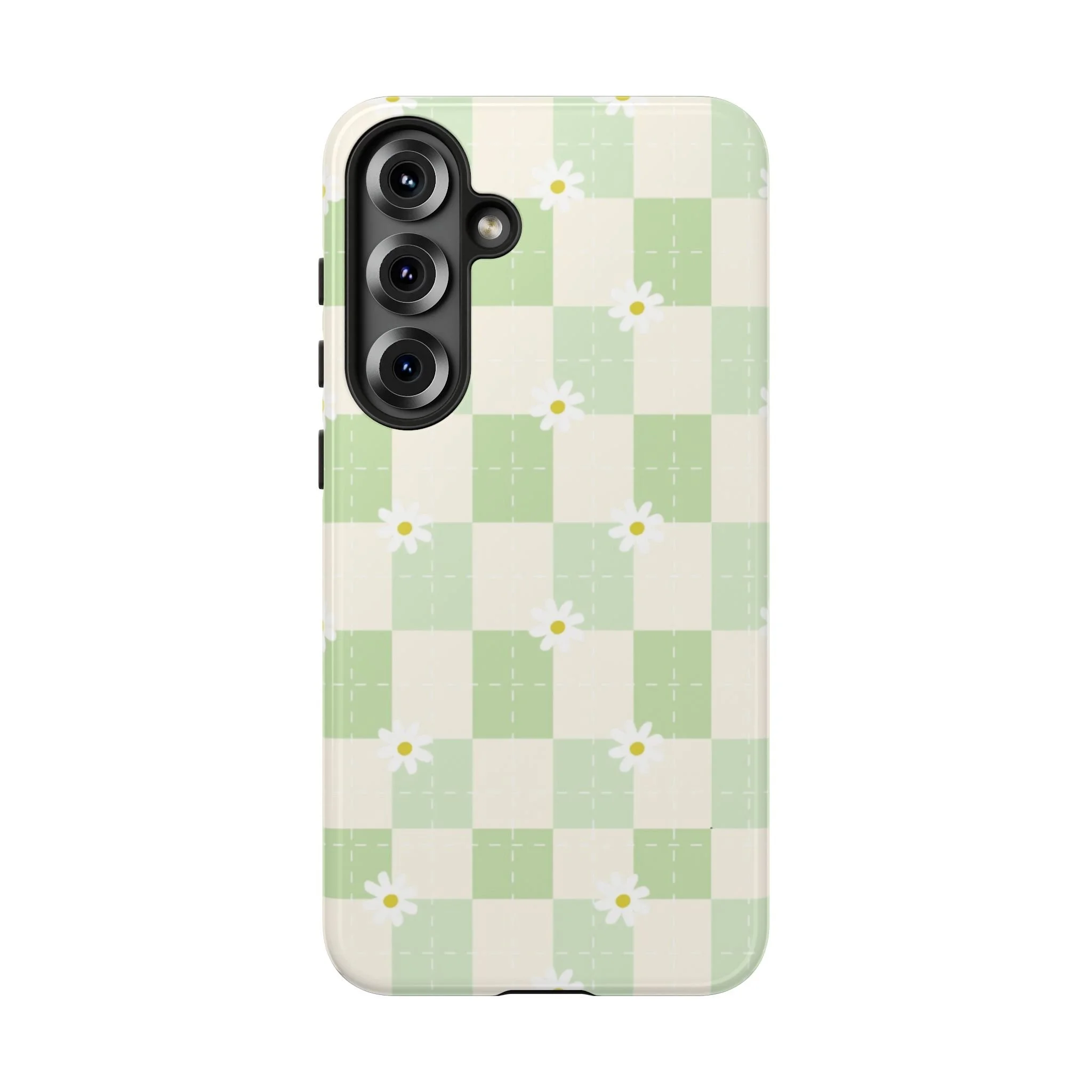 Pastel Daisy Checkered Pattern | Tough Phone Case