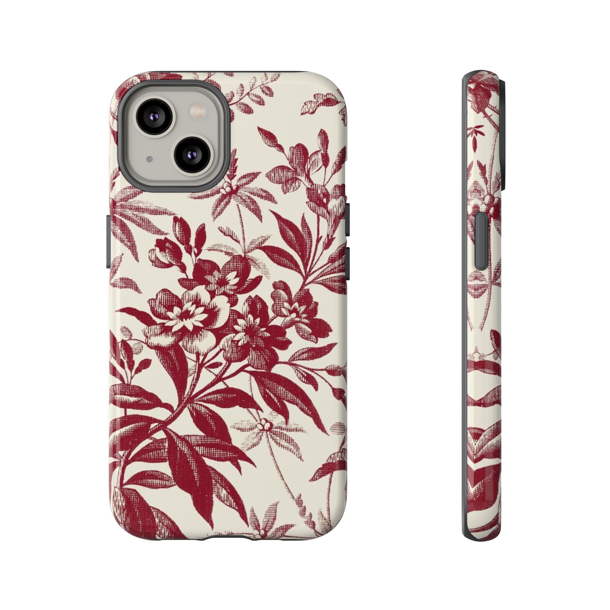 Crimson Bloom Elegance | Tough Phone Case