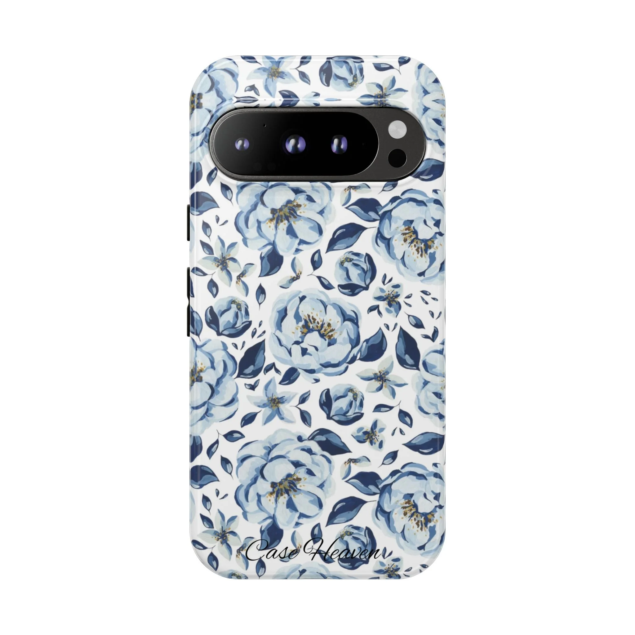 Elegant Blue Peony | Tough Phone Case