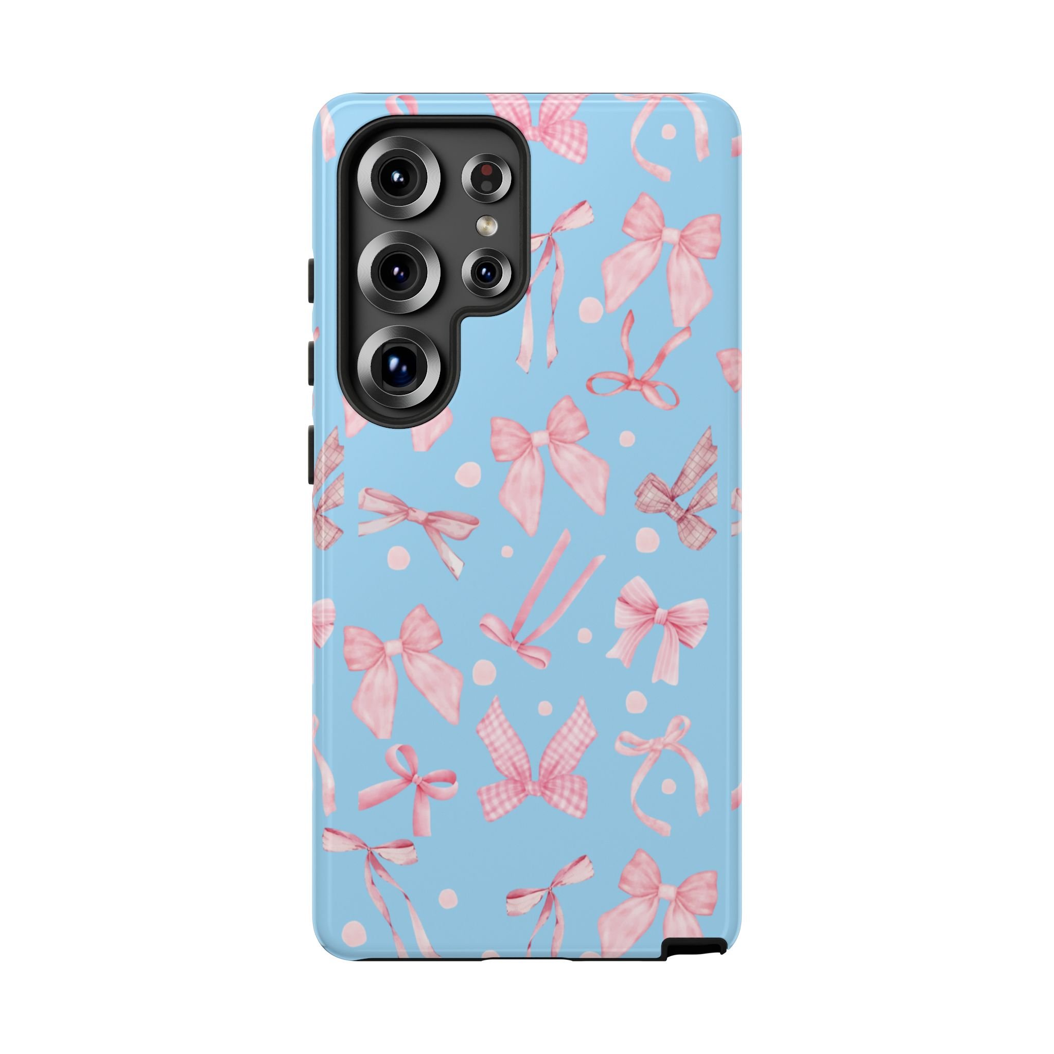 SkyBlue Bows | Tough Phone Case