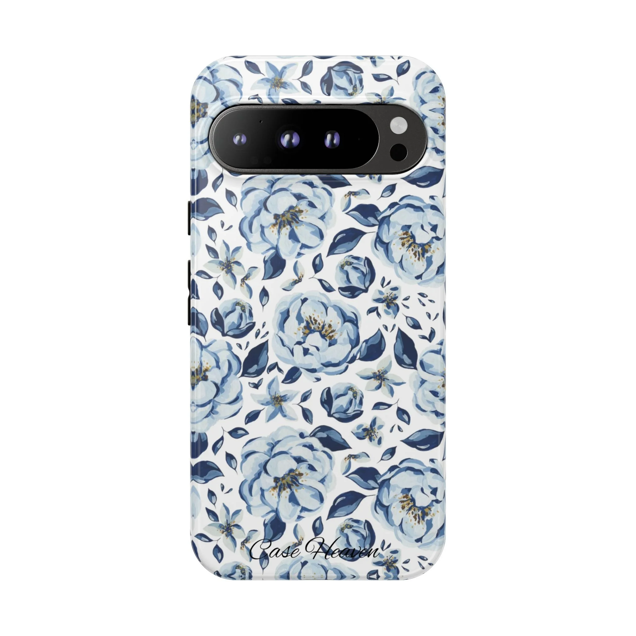 Elegant Blue Peony | Tough Phone Case