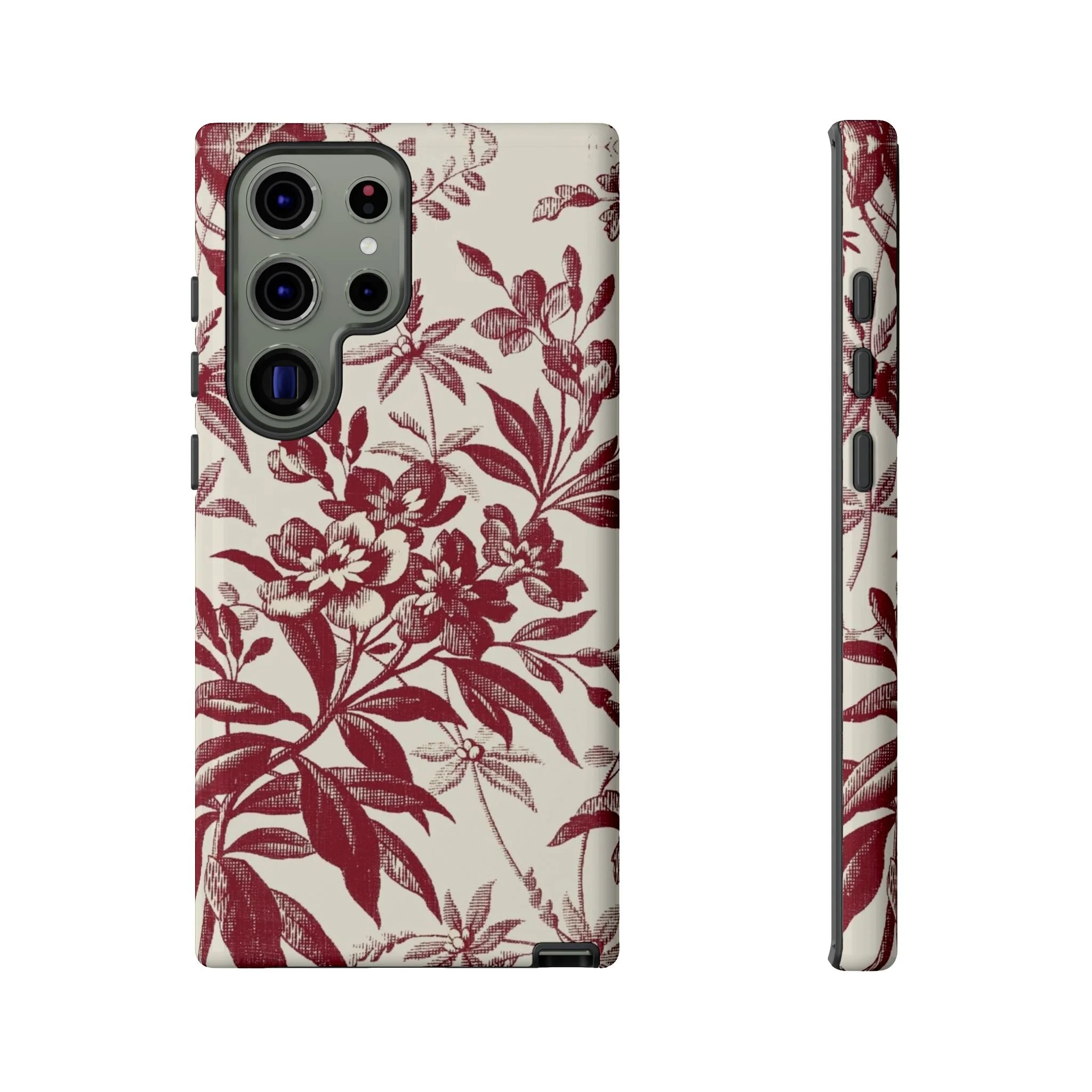 Crimson Bloom Elegance | Tough Phone Case