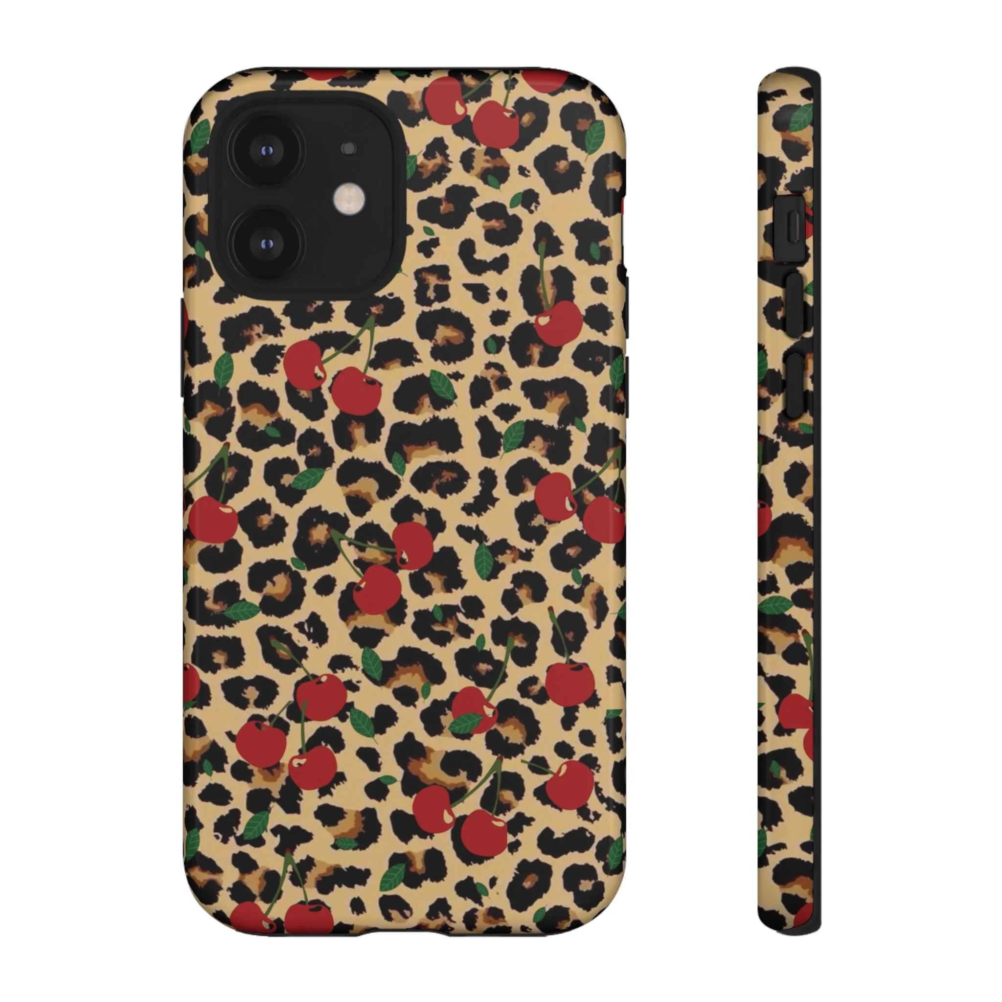 Cherry Cheetah Print | Tough Phone Case