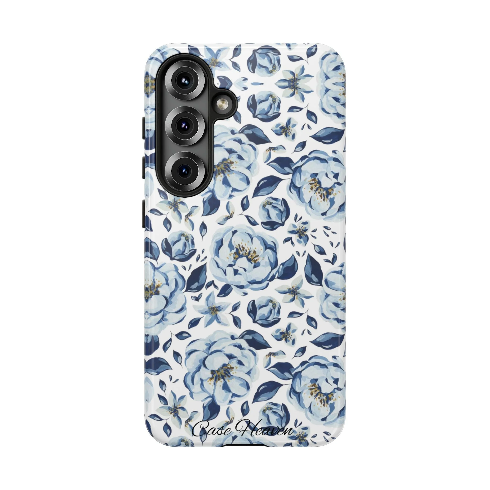 Elegant Blue Peony | Tough Phone Case
