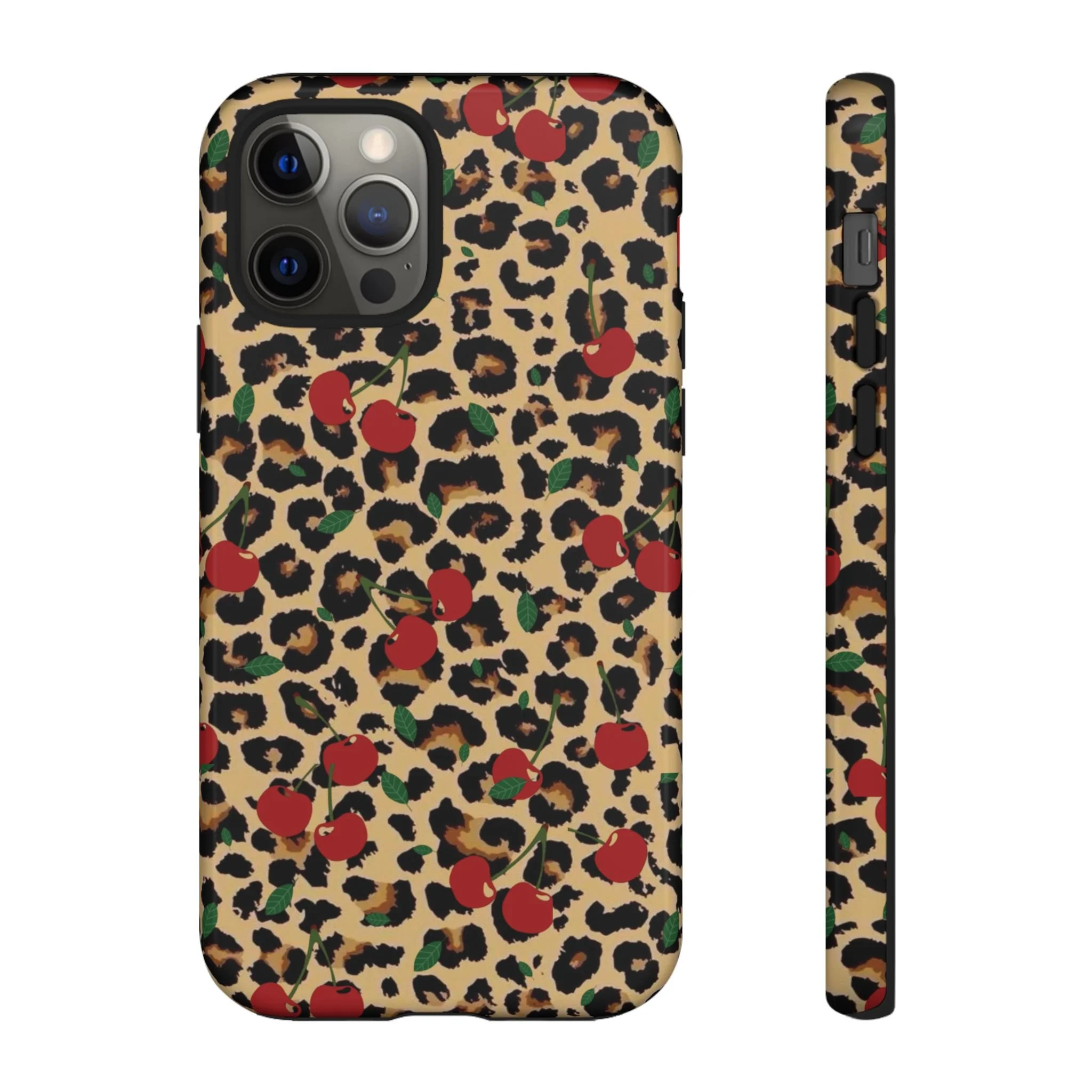 Cherry Cheetah Print | Tough Phone Case