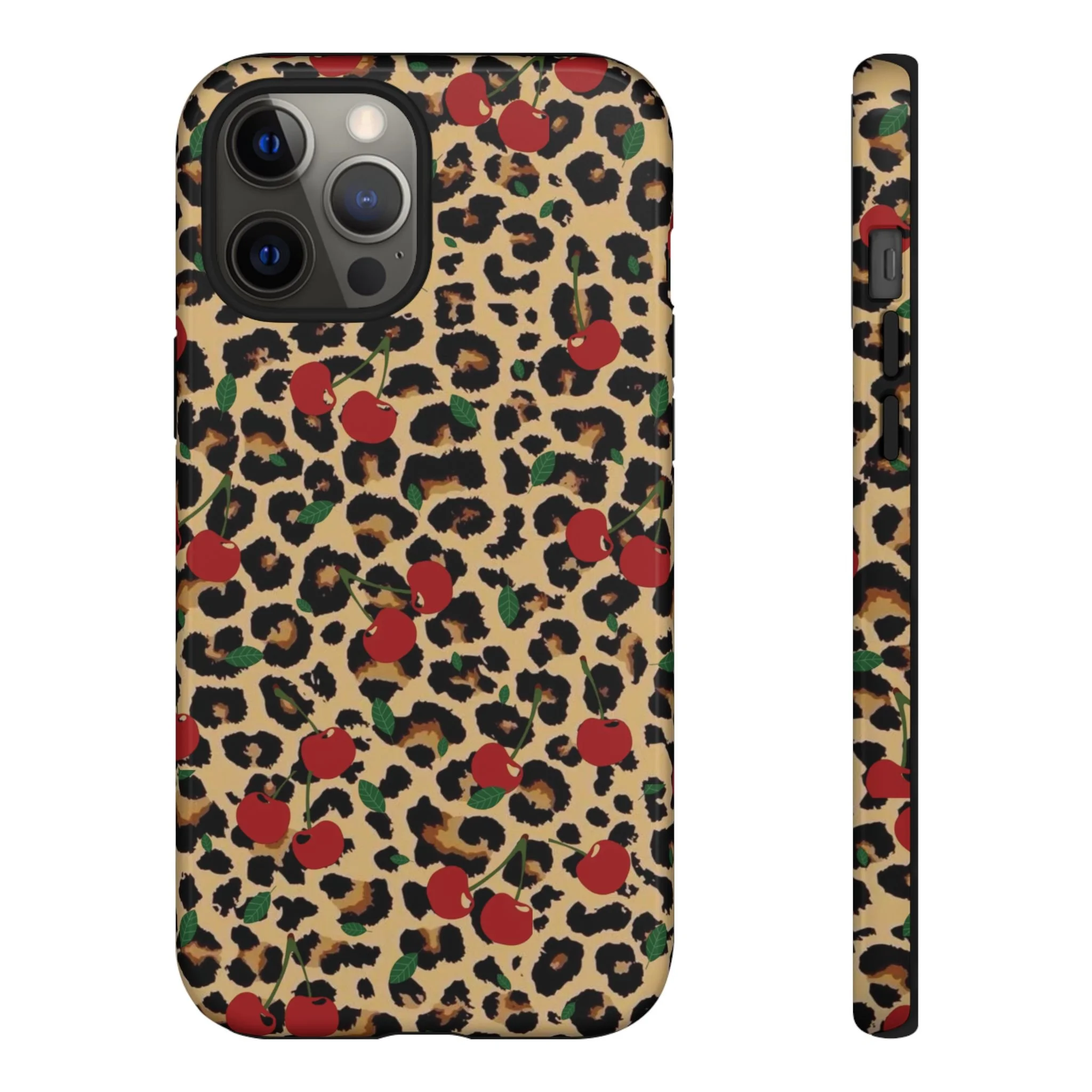 Cherry Cheetah Print | Tough Phone Case