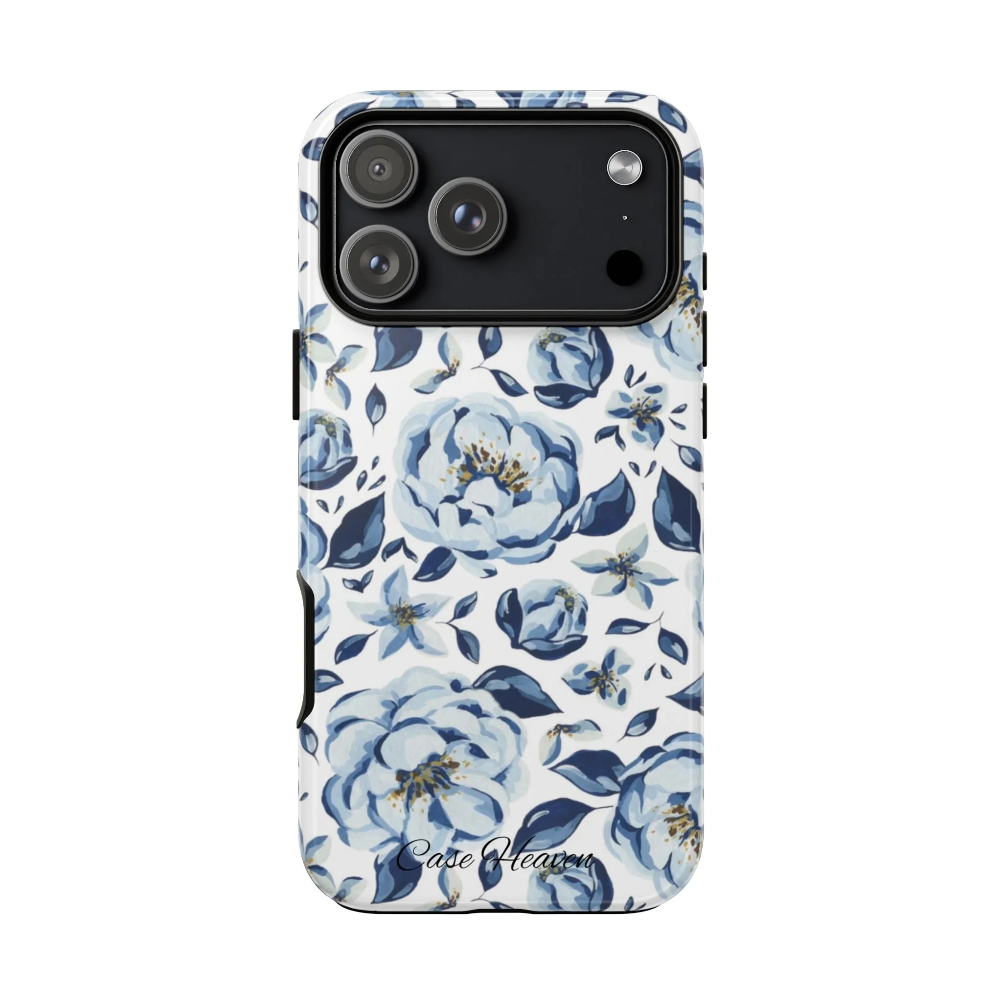 Elegant Blue Peony | Tough Phone Case