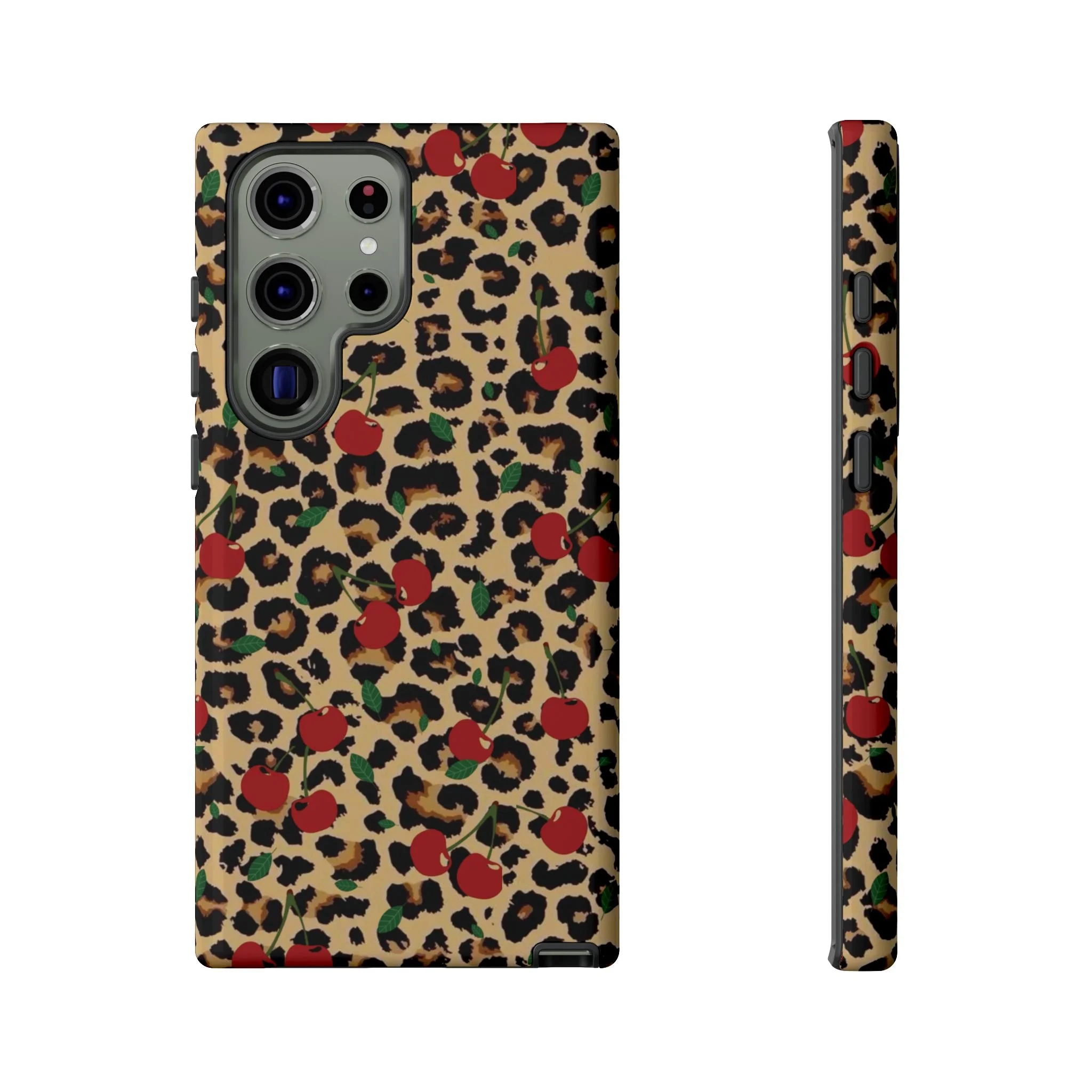 Cherry Cheetah Print | Tough Phone Case