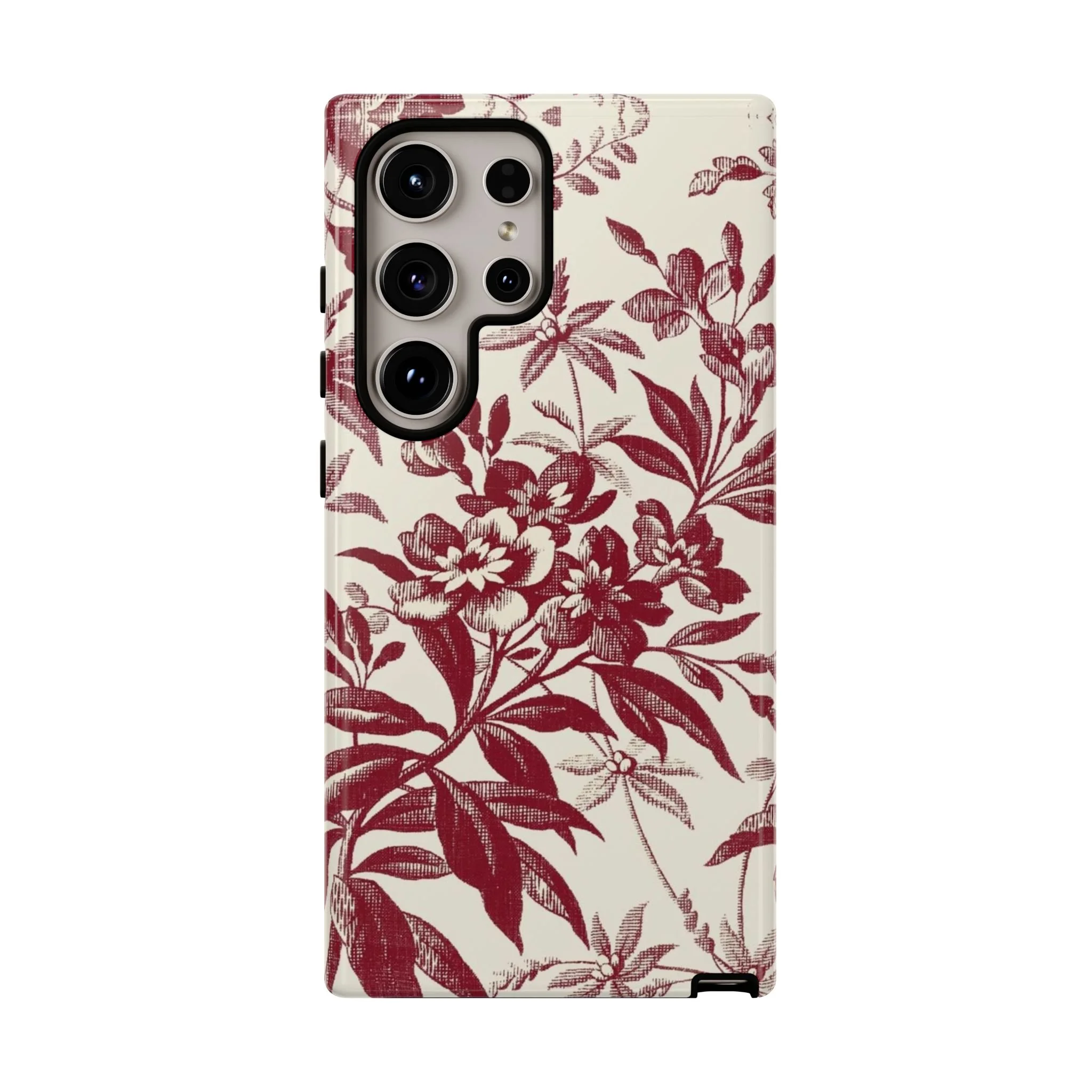 Crimson Bloom Elegance | Tough Phone Case