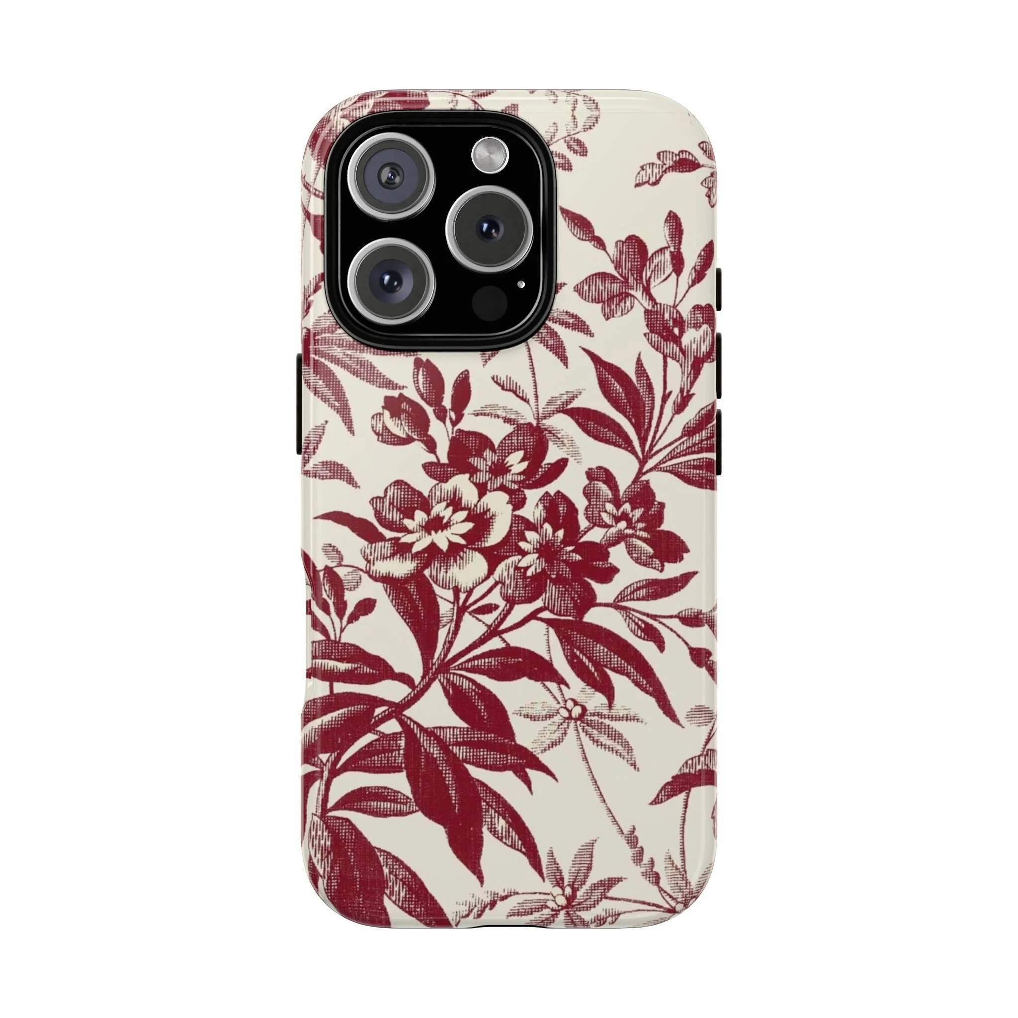 Crimson Bloom Elegance | Tough Phone Case