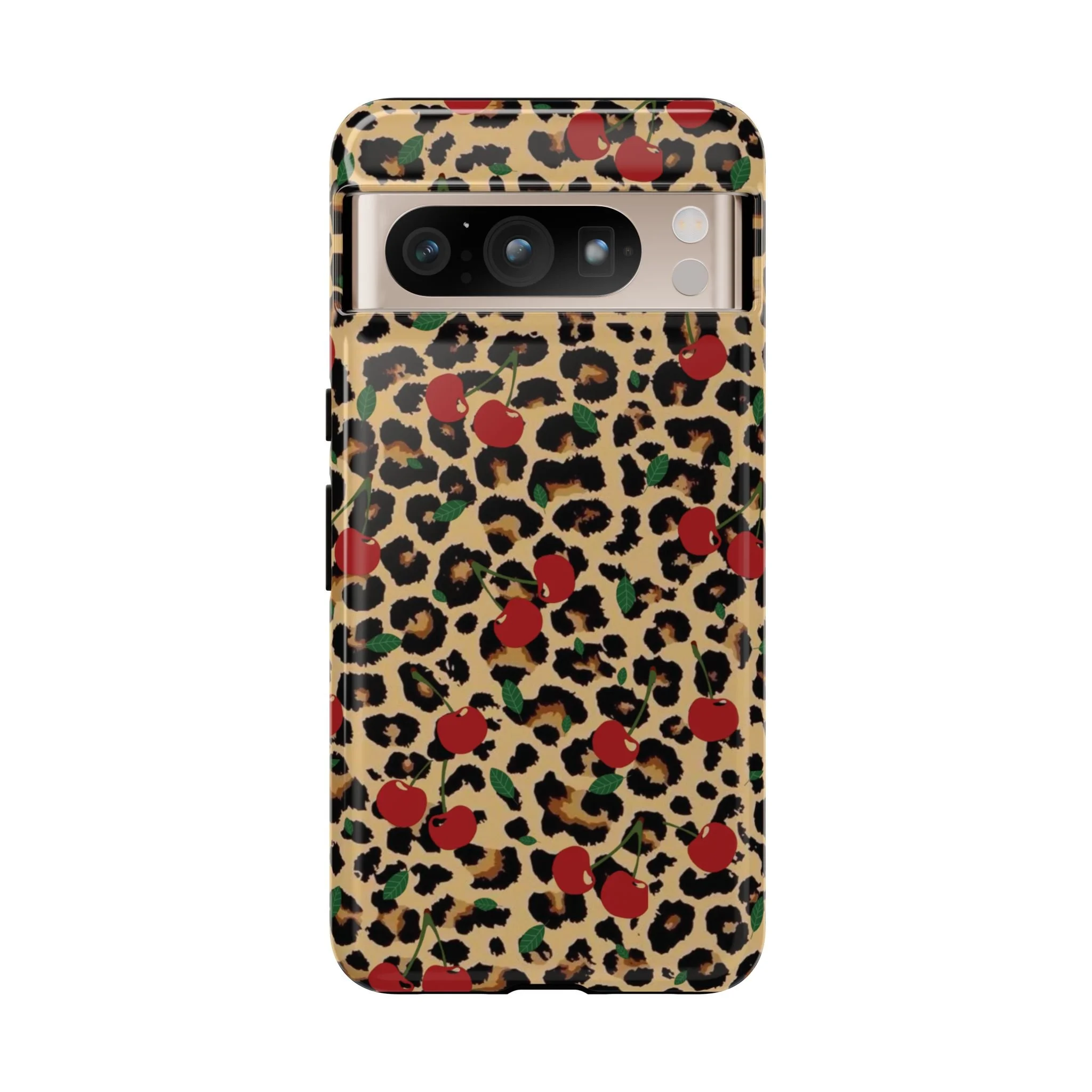Cherry Cheetah Print | Tough Phone Case