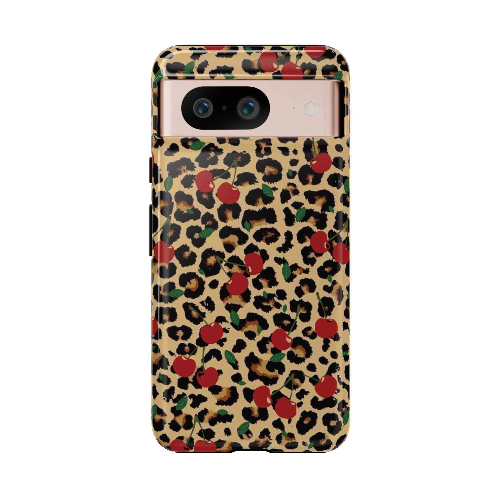 Cherry Cheetah Print | Tough Phone Case